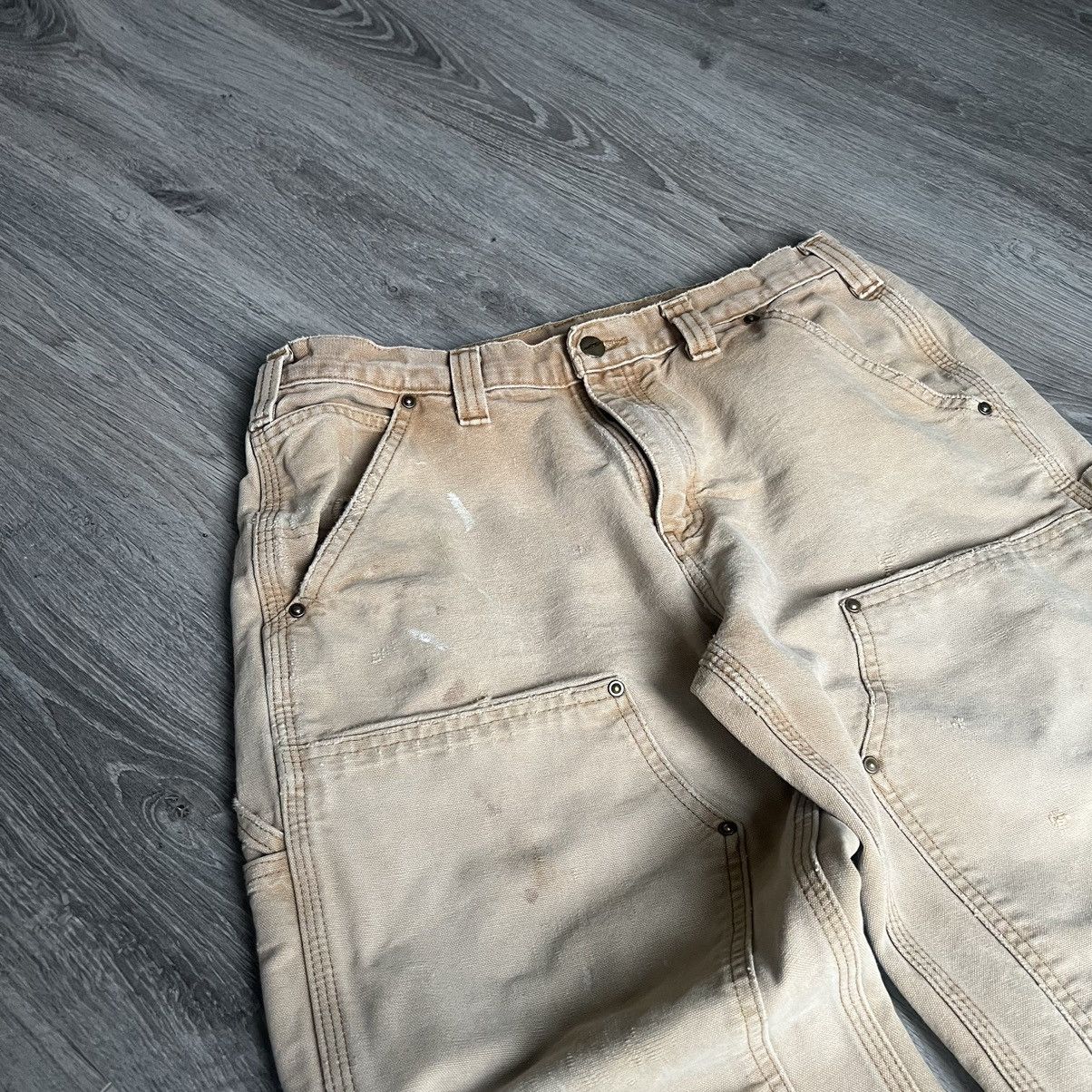 Carhartt Carhartt double knee pants workwear distressed Size US 33 - 6 Thumbnail