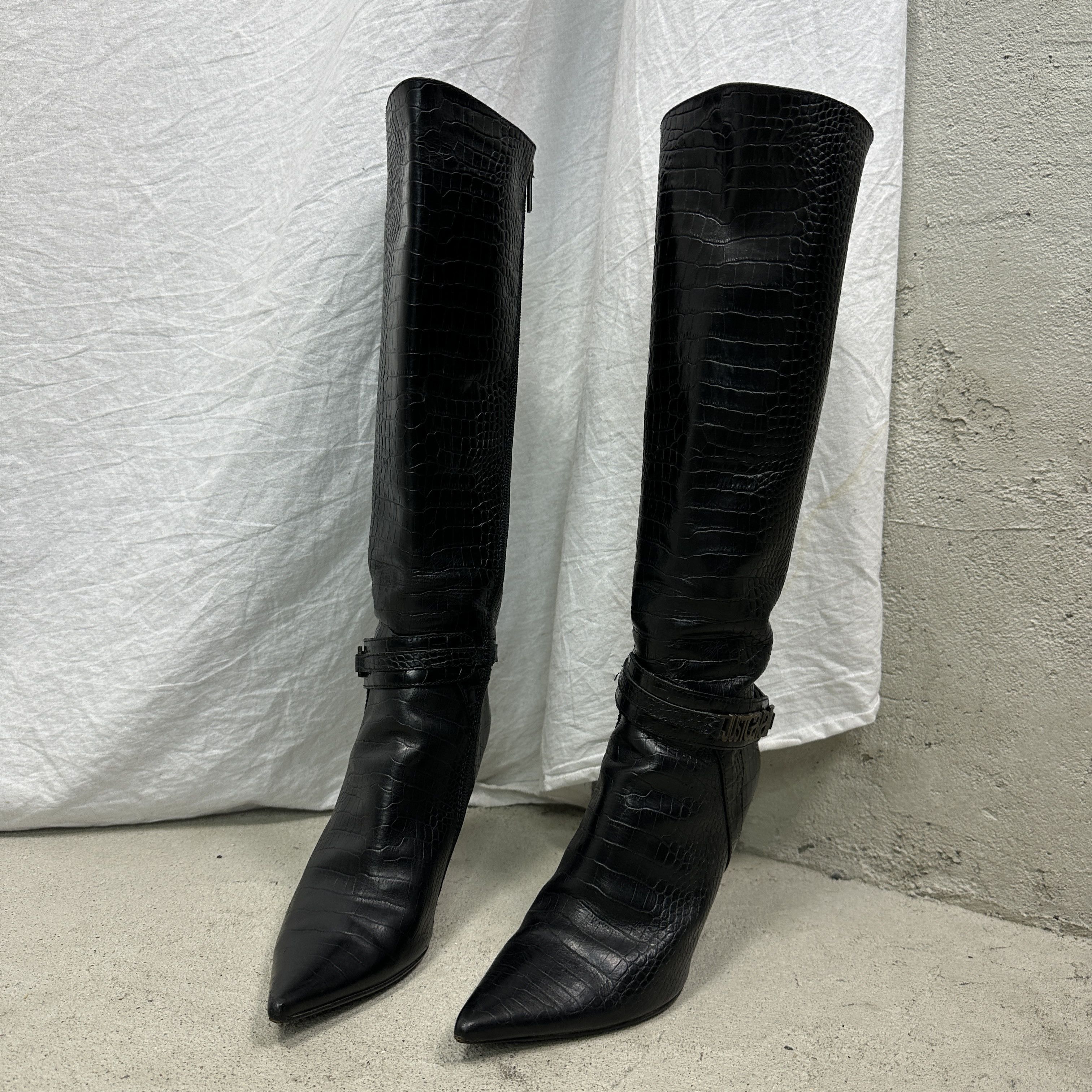 Roberto Cavalli Vintage Avant Garde Opium Roberto Cavalli Boots Y2K Size US 10 / IT 40 - 4 Thumbnail
