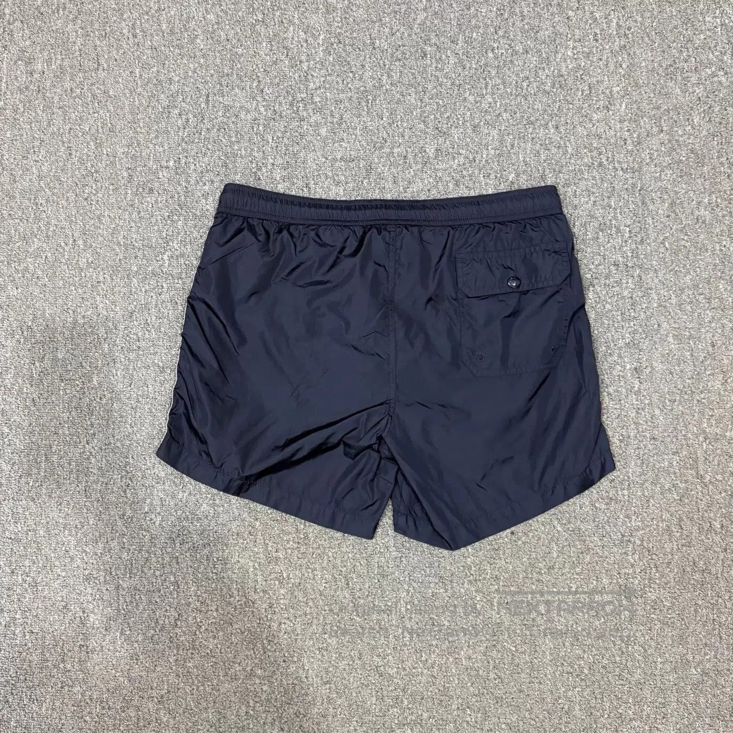 Moncler Blue Striped Shorts with Side Accents. Size US 34 / EU 50 - 2 Thumbnail