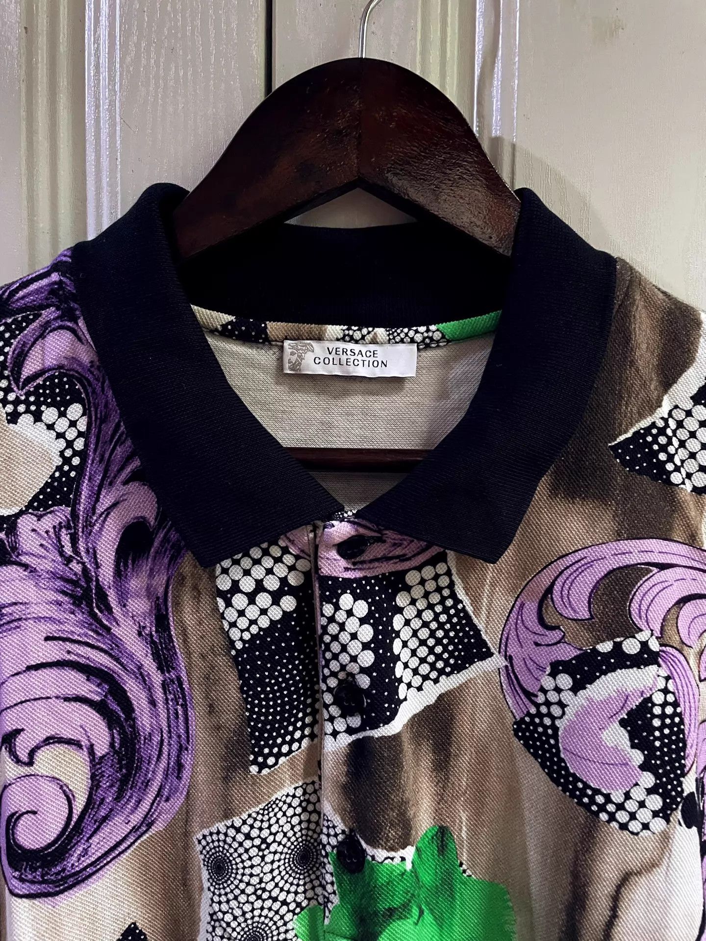 Versace Versace Floral Runway Limited 2XL Polo Shirt Size US XXL / EU 58 / 5 - 3 Thumbnail