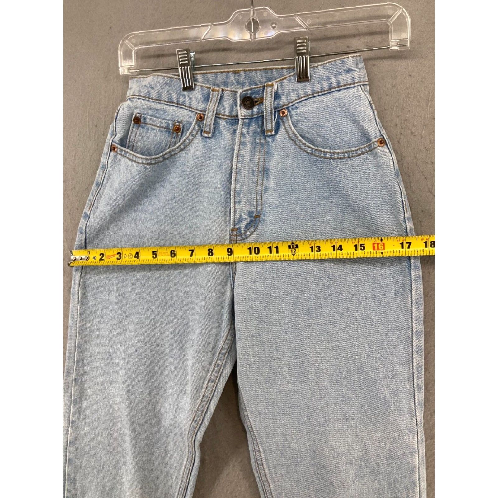Jordache Jordache Womens Jeans 5 Vintage 90s Mom Tapered Blue Size 27" / US 4 / IT 40 - 3 Thumbnail