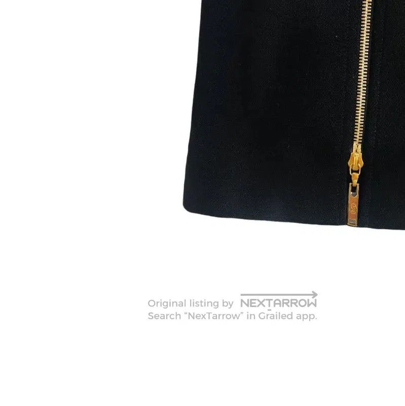 Louis Vuitton Louis Vuitton Black Cotton Blend Mini Skirt . Size 22" - 4 Thumbnail