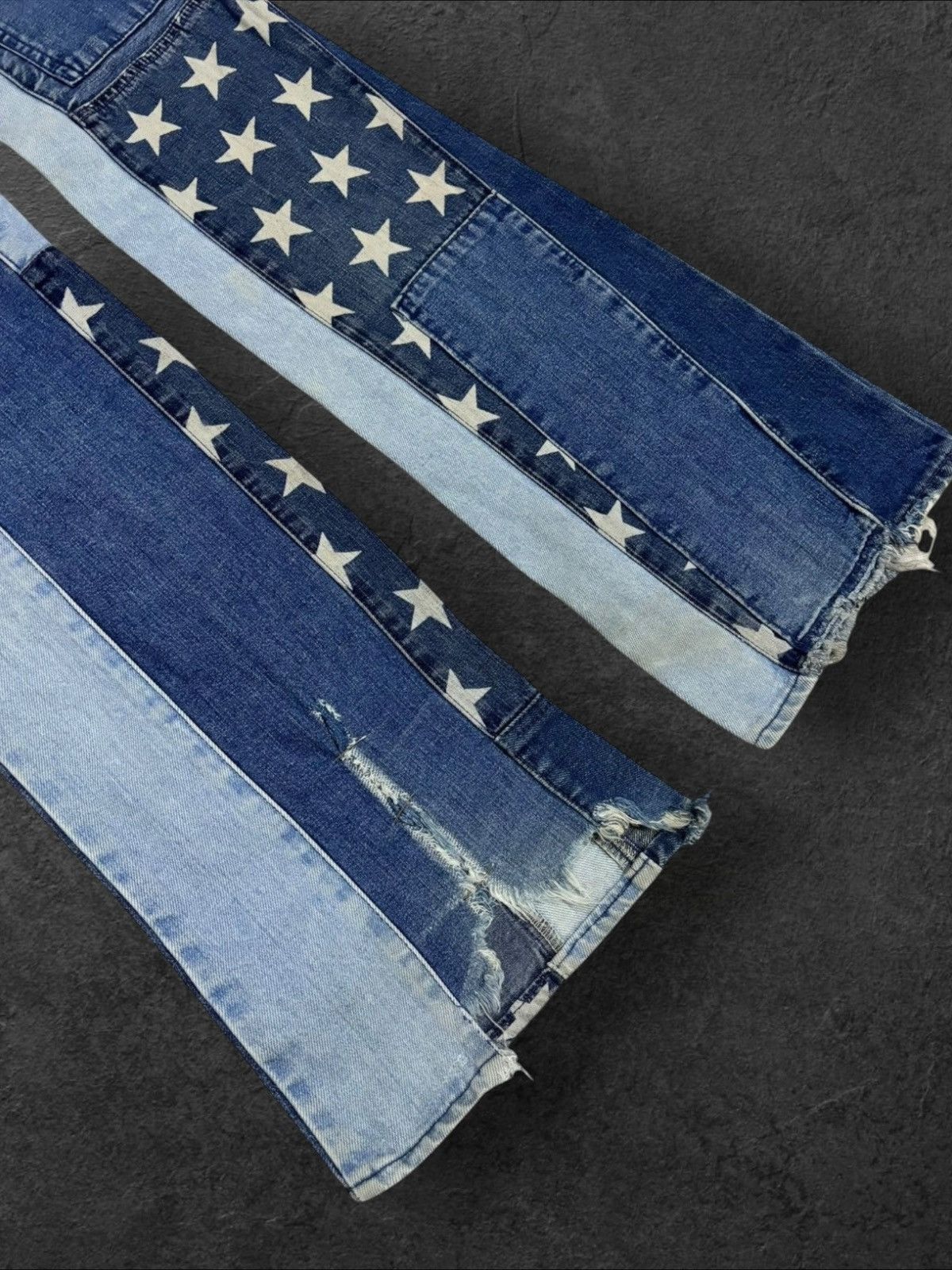 Hysteric Glamour Kinky Hysteric Glamour Flared Bootcut Patchwork Jeans Size US 28 / EU 44 - 11 Thumbnail