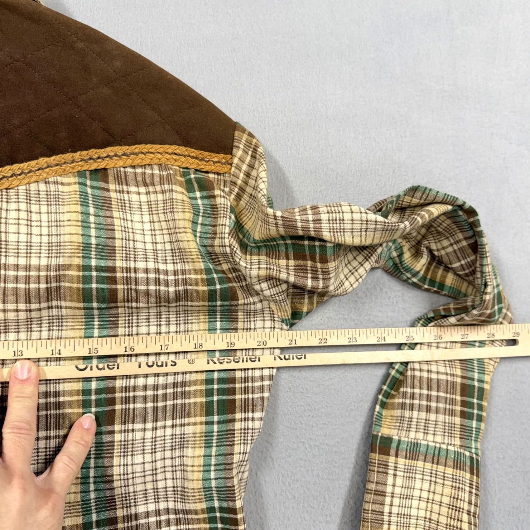 Vintage VINTAGE Vanderbilt Shirt Mens M Brown Plaid Western Quilted Lined 70s Size US M / EU 48-50 / 2 - 5 Thumbnail