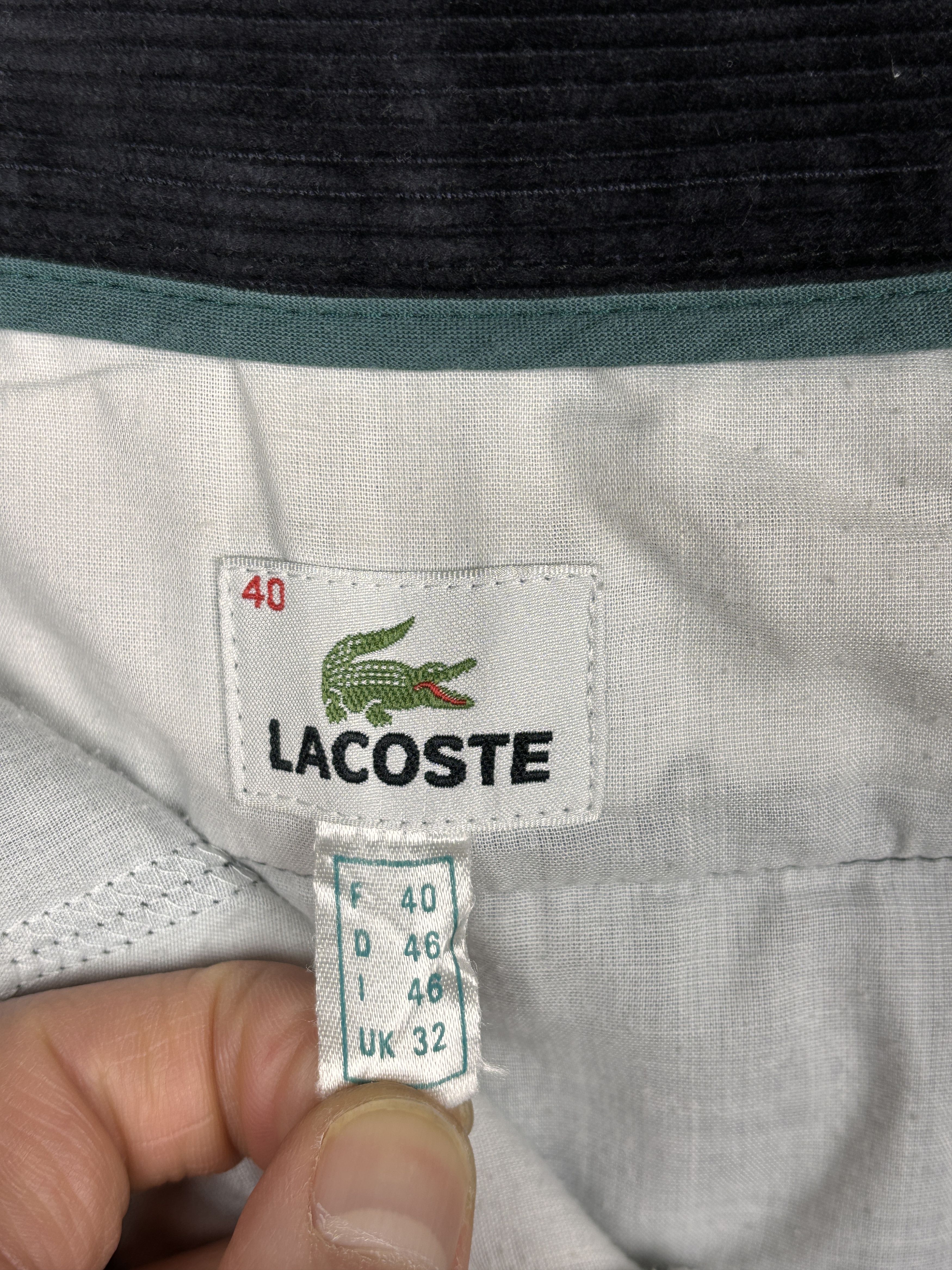 Lacoste × Vintage Vintage Lacoste Corduroy Chino Pants Size US 32 / EU 48 - 11 Thumbnail