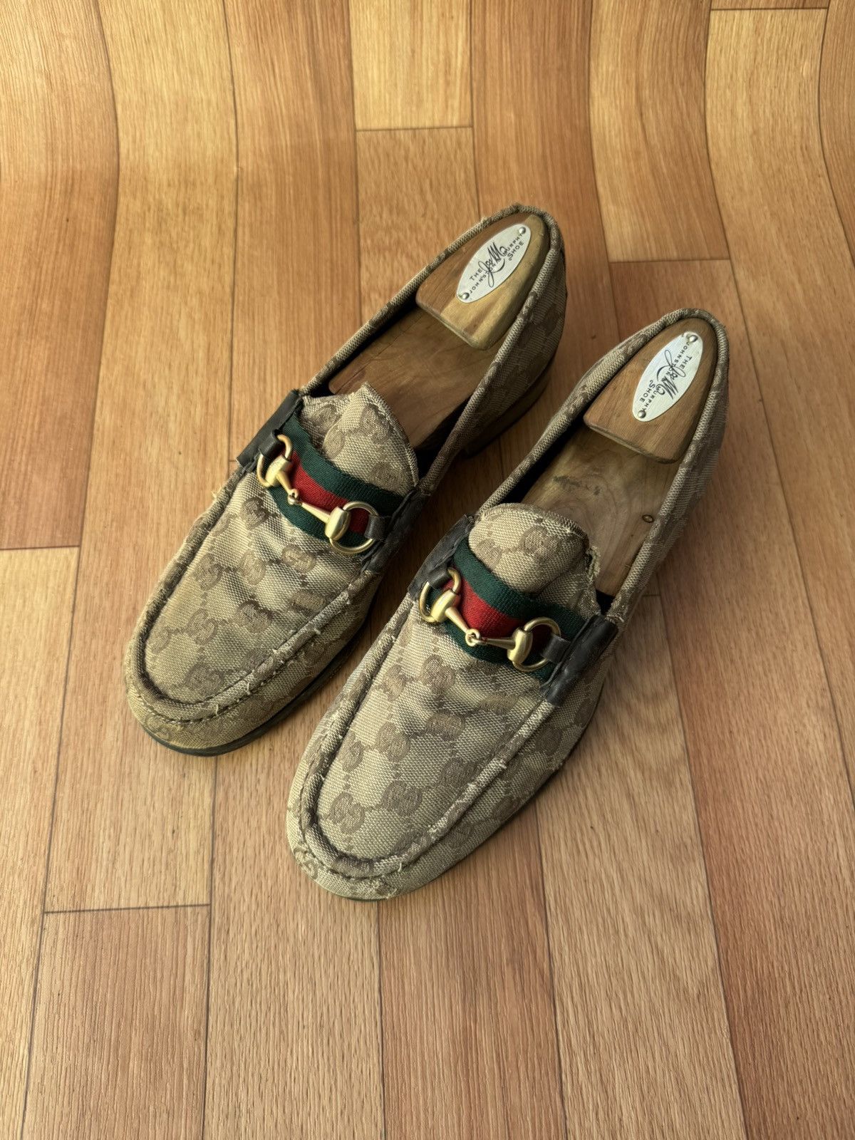 Gucci Gucci Horsebit GG Monogram loafers Size US 9 / EU 42 - 4 Thumbnail
