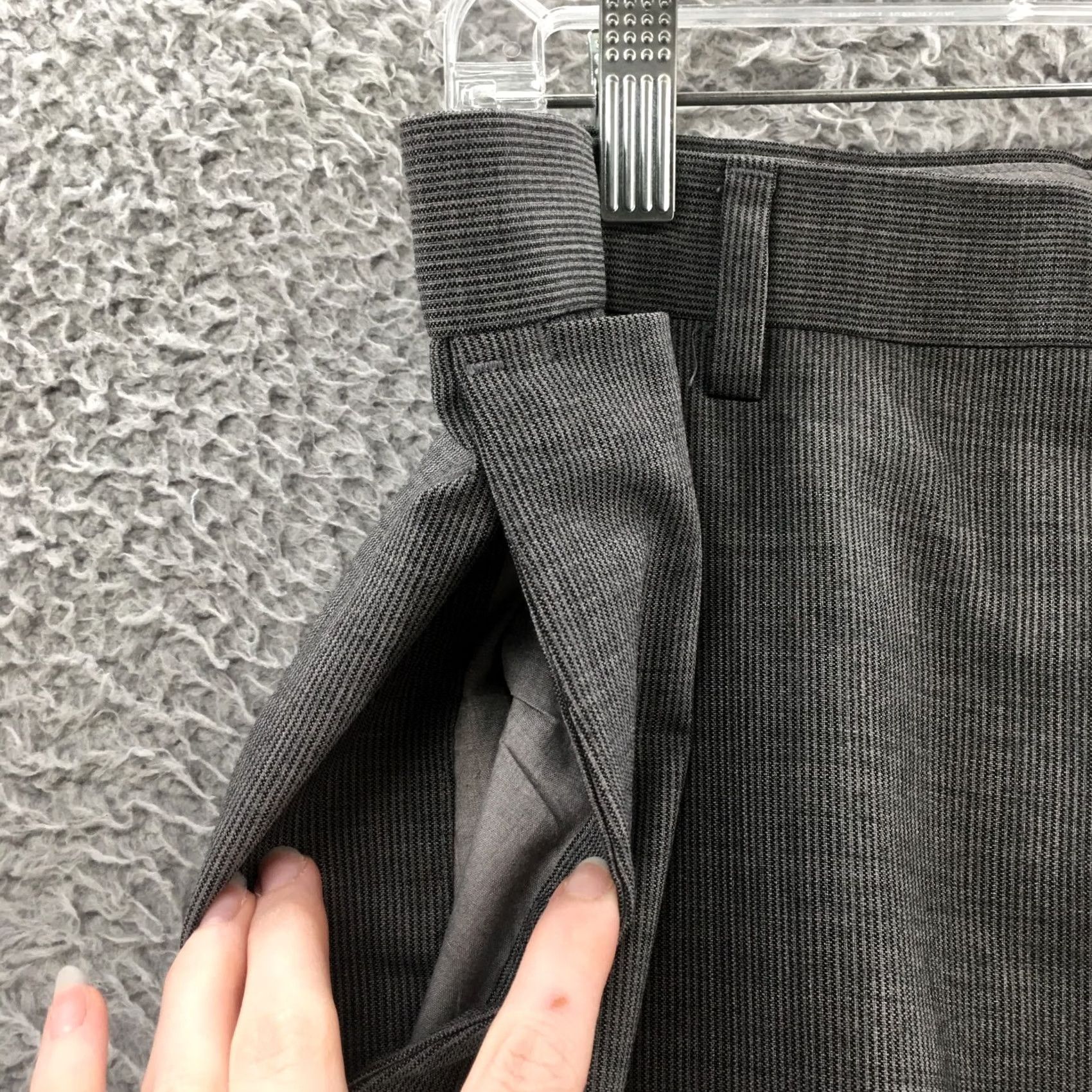 Banana Republic Banana Republic Dress Pants Mens 34/30 Gray Classic Fit Dress Pants Size US 34 / EU 50 - 5 Thumbnail