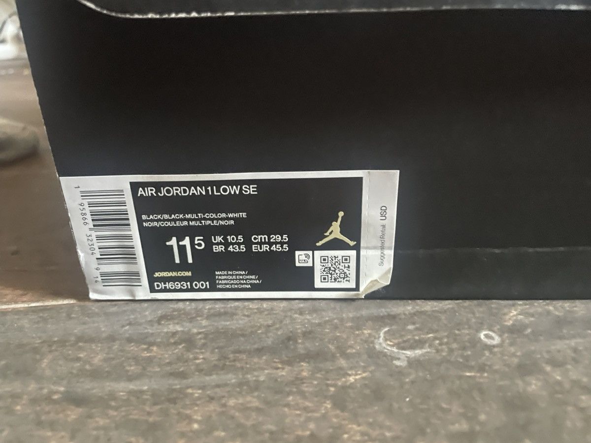 Jordan Brand × Nike Jordan 1 Low Diamond Size US 11.5 / EU 44-45 - 7 Thumbnail