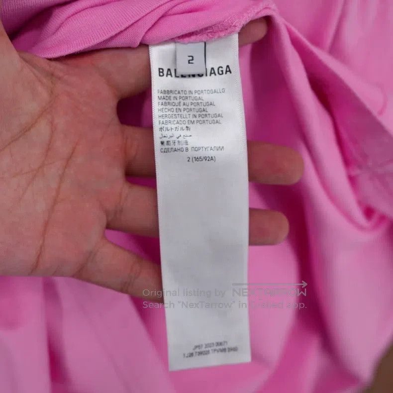 Balenciaga Balenciaga Pink Flame Printed Short Sleeve Size US M / EU 48-50 / 2 - 5 Thumbnail