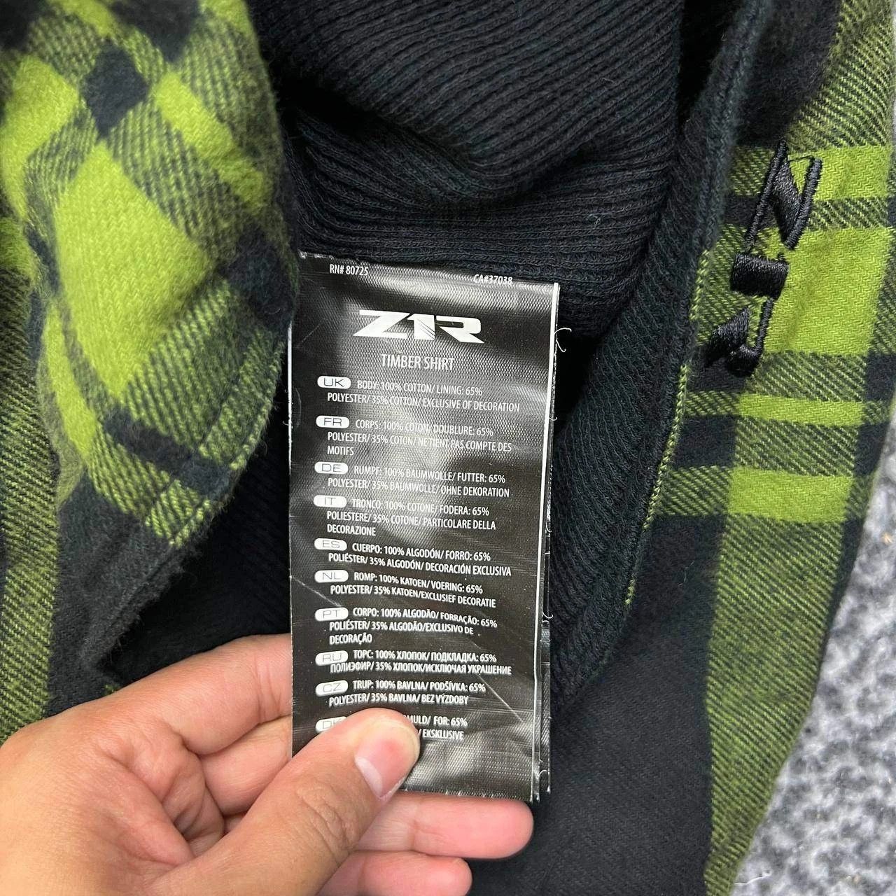Other Z1R Timber Shirt Men Green Flannel Plaid Cotton XL Size US XL / EU 56 / 4 - 4 Thumbnail