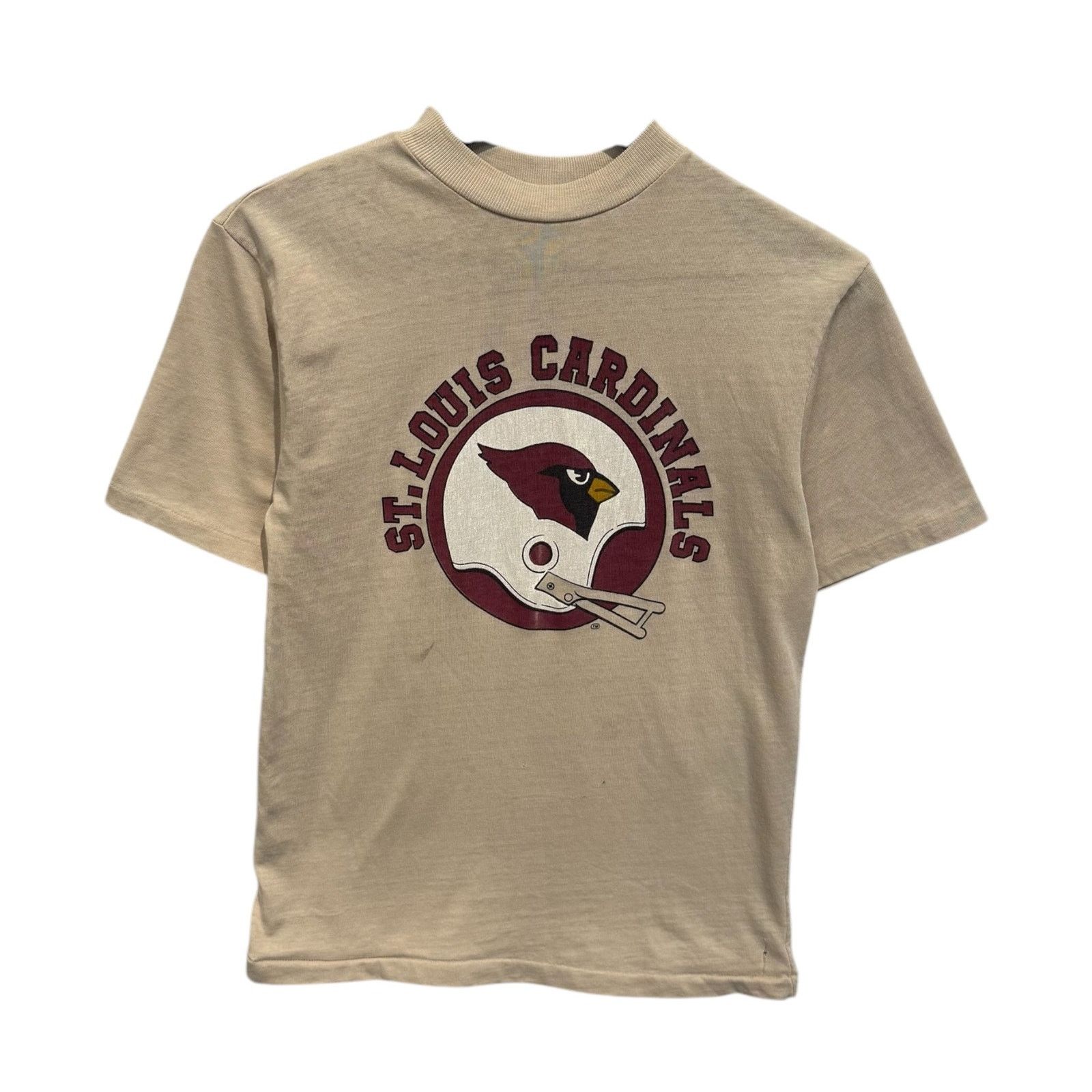 Vintage Vintage St. Louis Cardinals Helmet Spellout NFL Tee 80s XL Size US XL / EU 56 / 4 - 1 Thumbnail