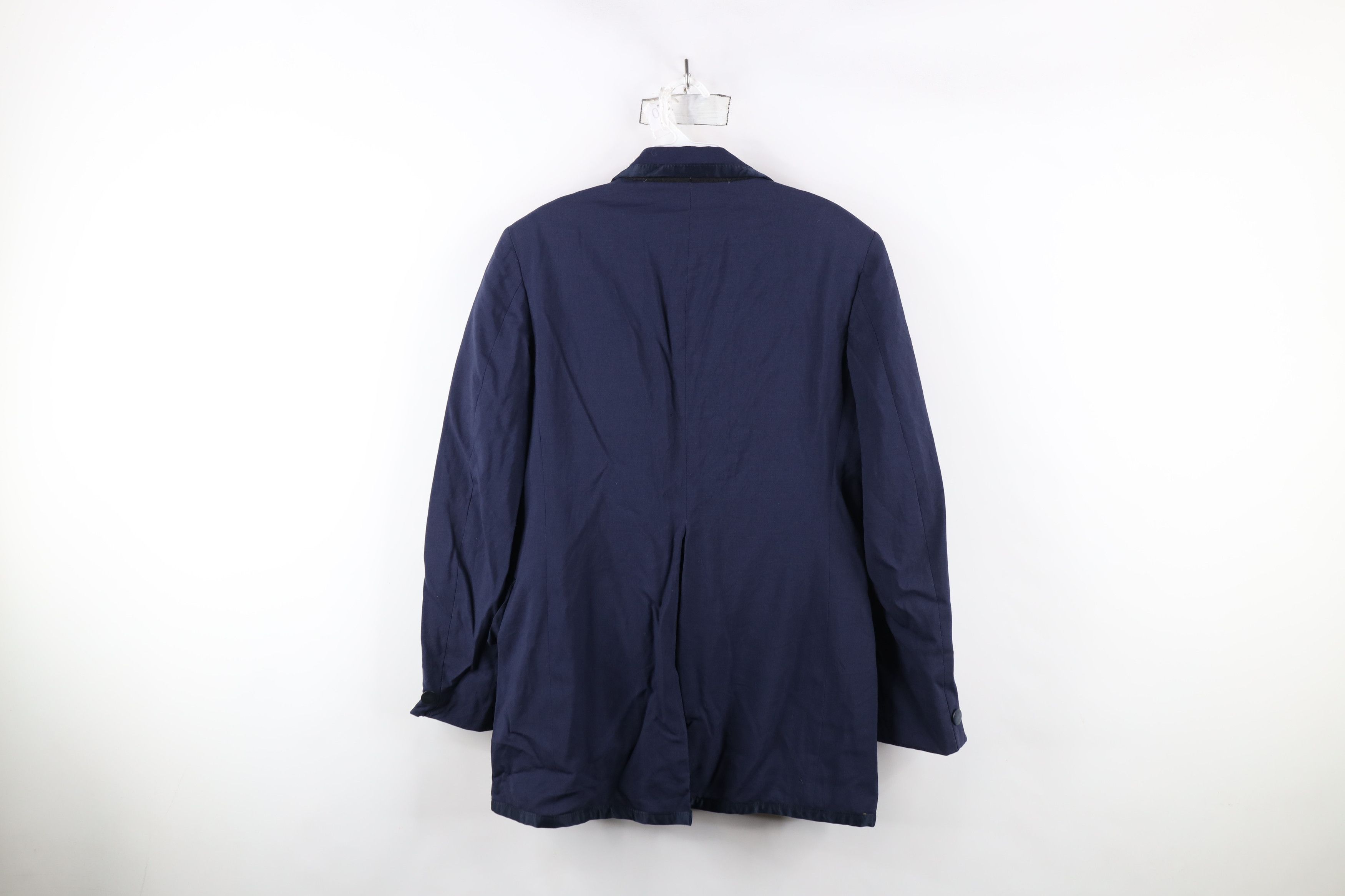 Vintage Vintage 60s Smoking Button Tuxedo Suit Coat Jacket Blue USA Size US M / EU 48-50 / 2 - 14 Thumbnail
