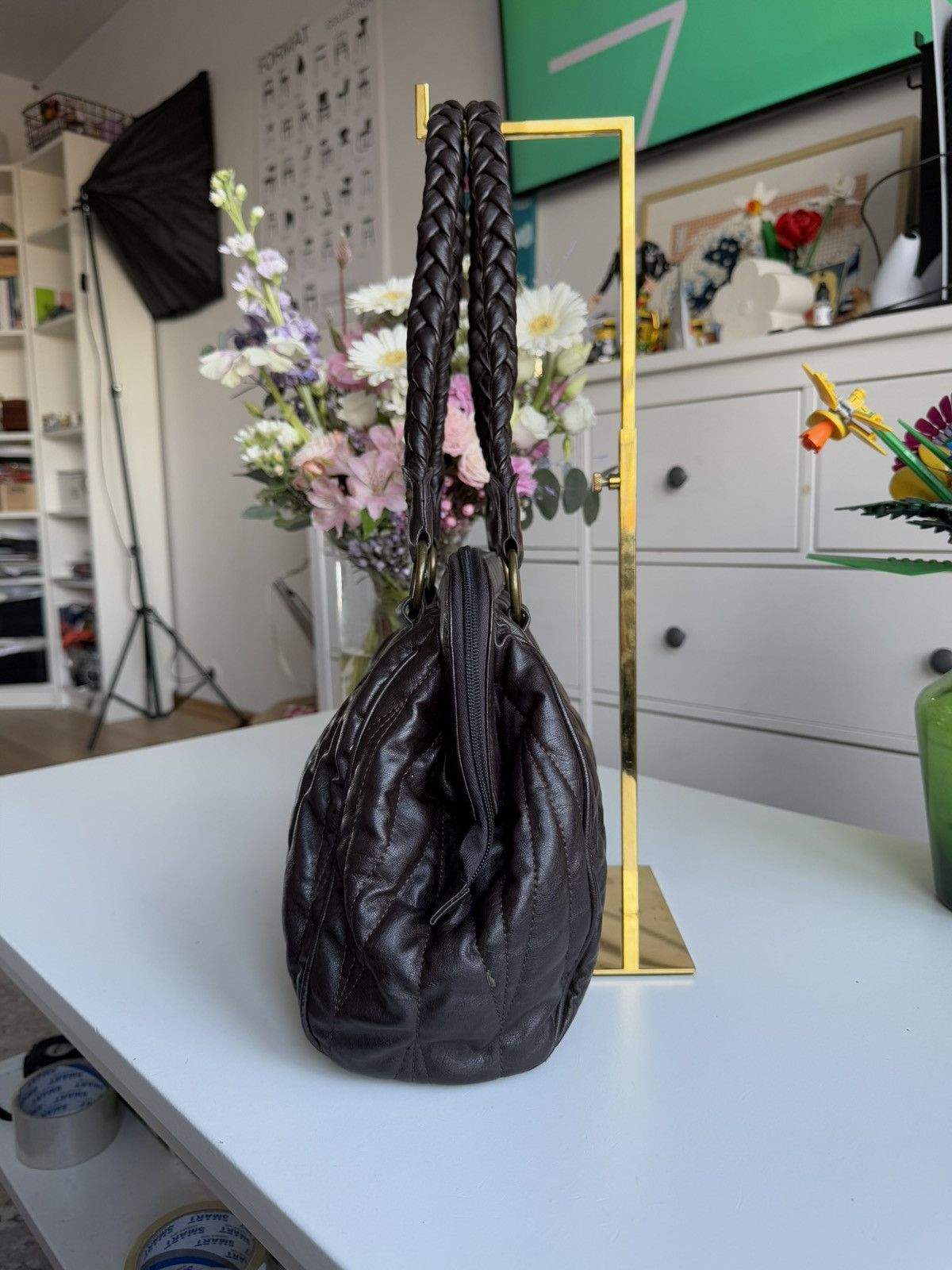 Japanese Brand VIntage y2k leather shoulder hand bag avantgarde opium retro Size ONE SIZE - 6 Thumbnail