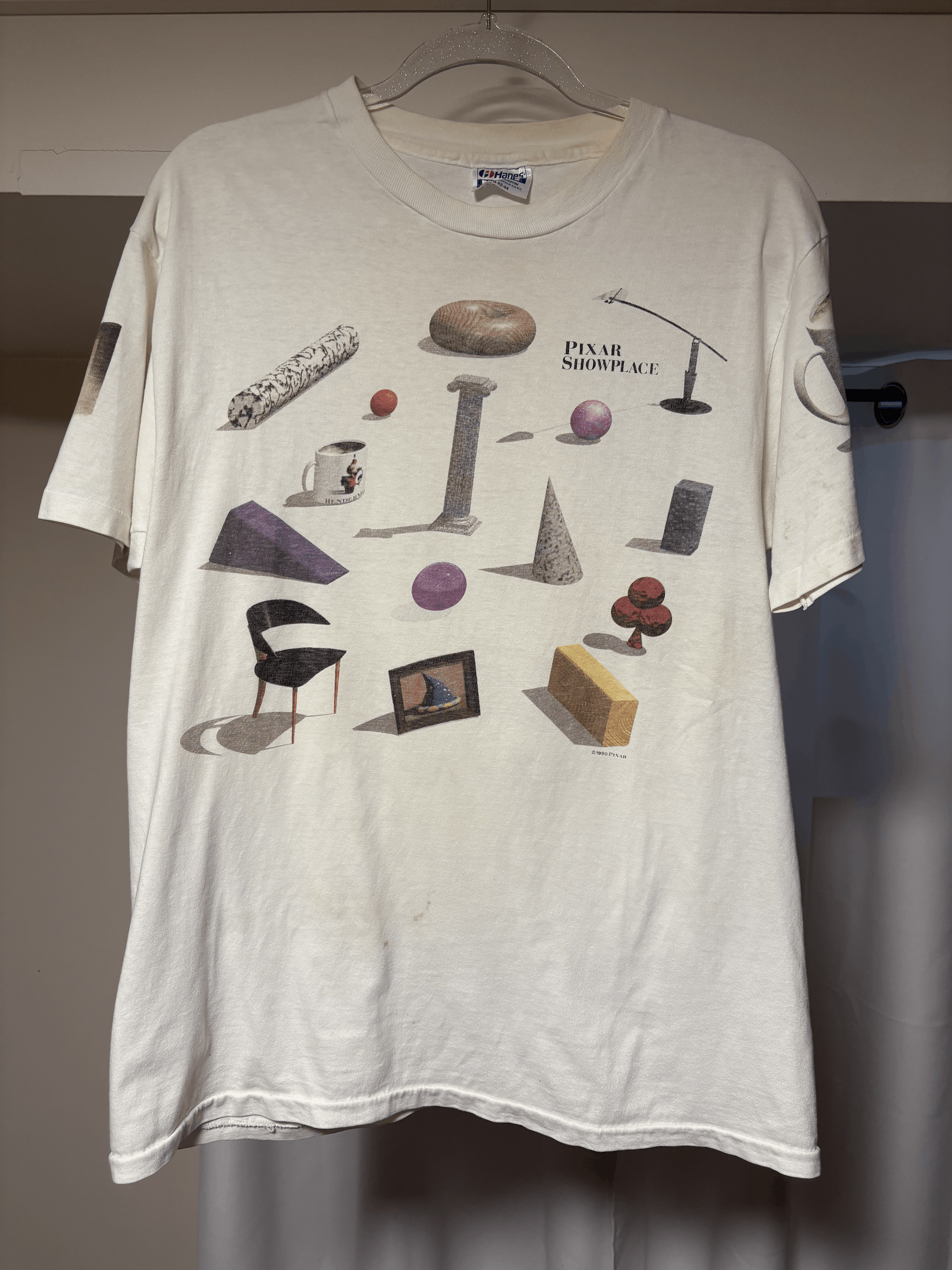 Hanes Vintage 1990 Pixar Showplace MAC PC 3D Computer Animation T Size US L / EU 52-54 / 3 - 1 Thumbnail