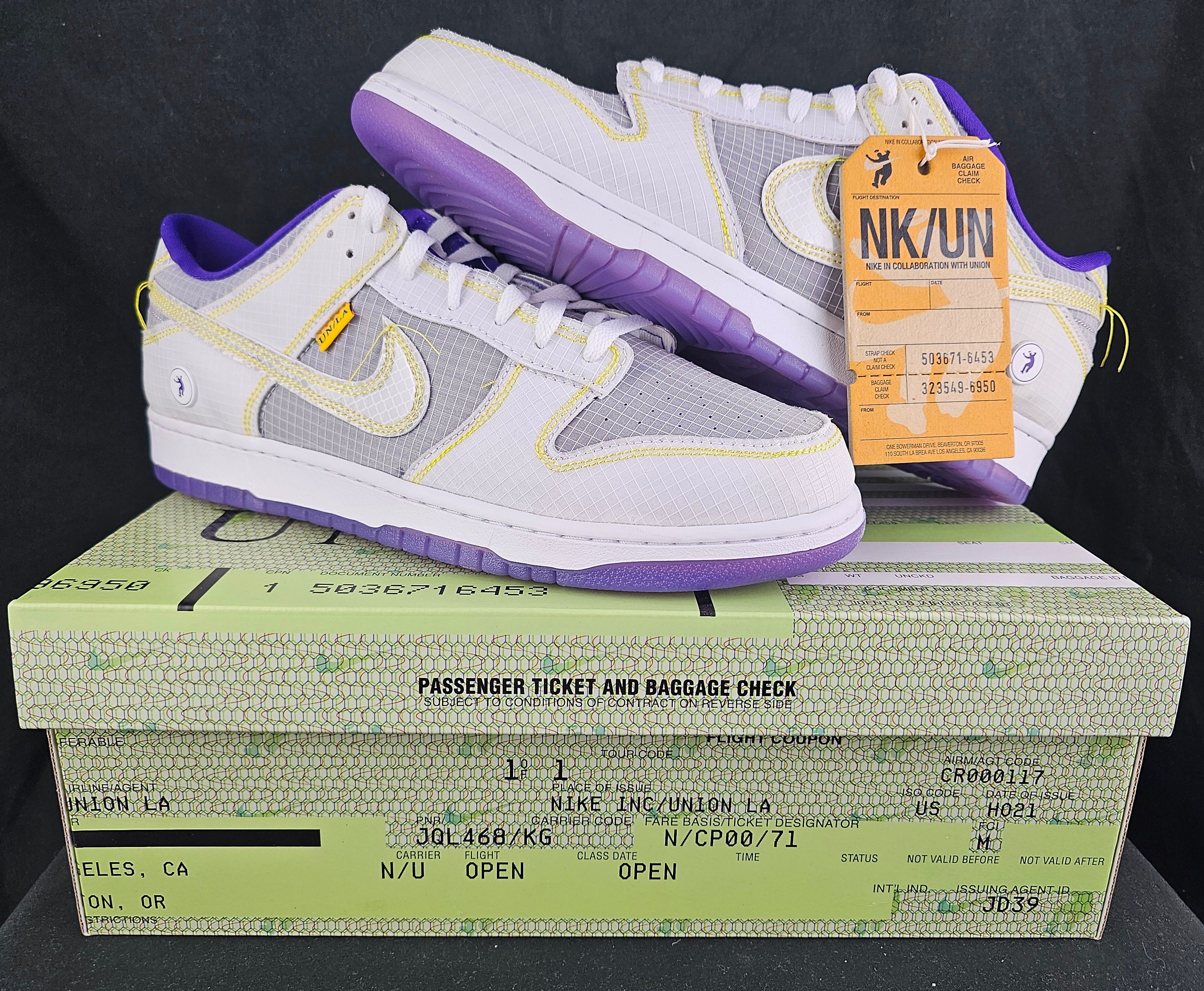 Union LA x Nike Dunk Low Passport Pack Court Purple Men's