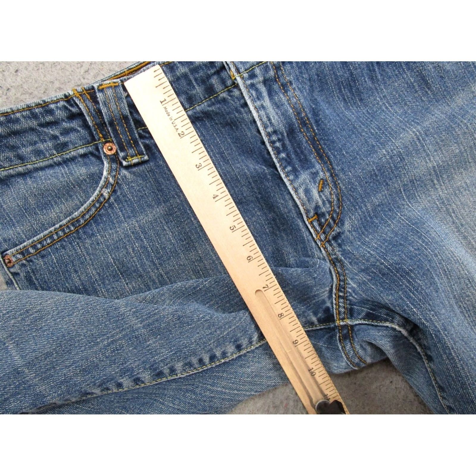 Levi's VINTAGE Levi's 525 Bootcut Jeans Women 12 Blue Denim Stretch 5-Pocket Read Size 34" / US 12 / IT 48 - 7 Thumbnail