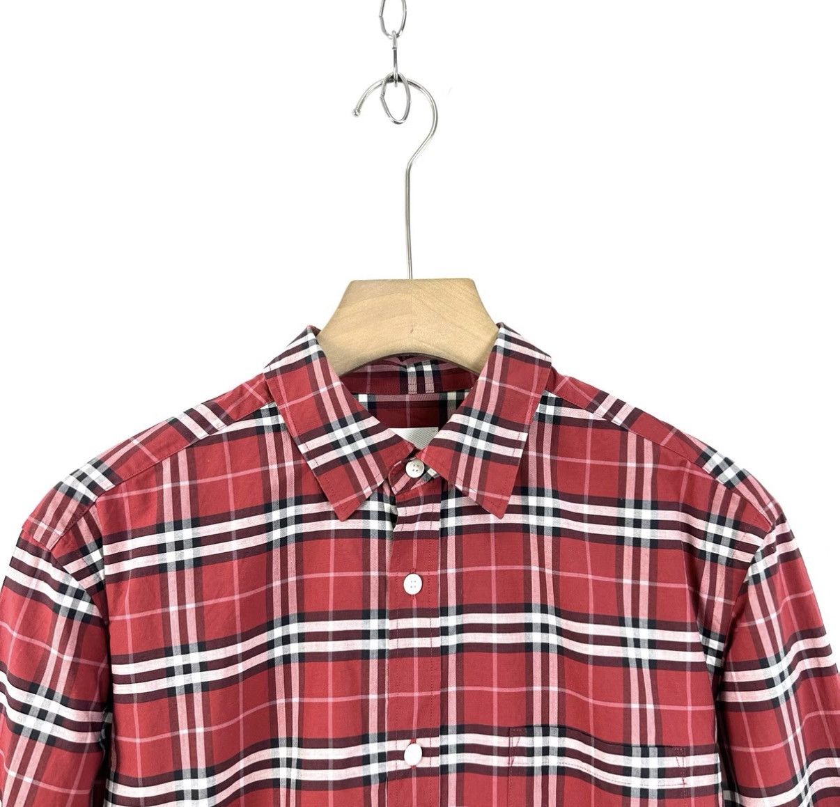 Burberry Burberry/Classic Red Plaid Long Sleeve Shirt K12 Size US M / EU 48-50 / 2 - 3 Thumbnail
