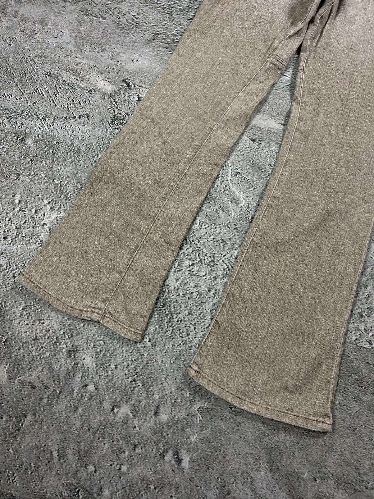 Other Y2K jeans flared beige Japanese Size 28" / US 6 / IT 42 - 4 Thumbnail