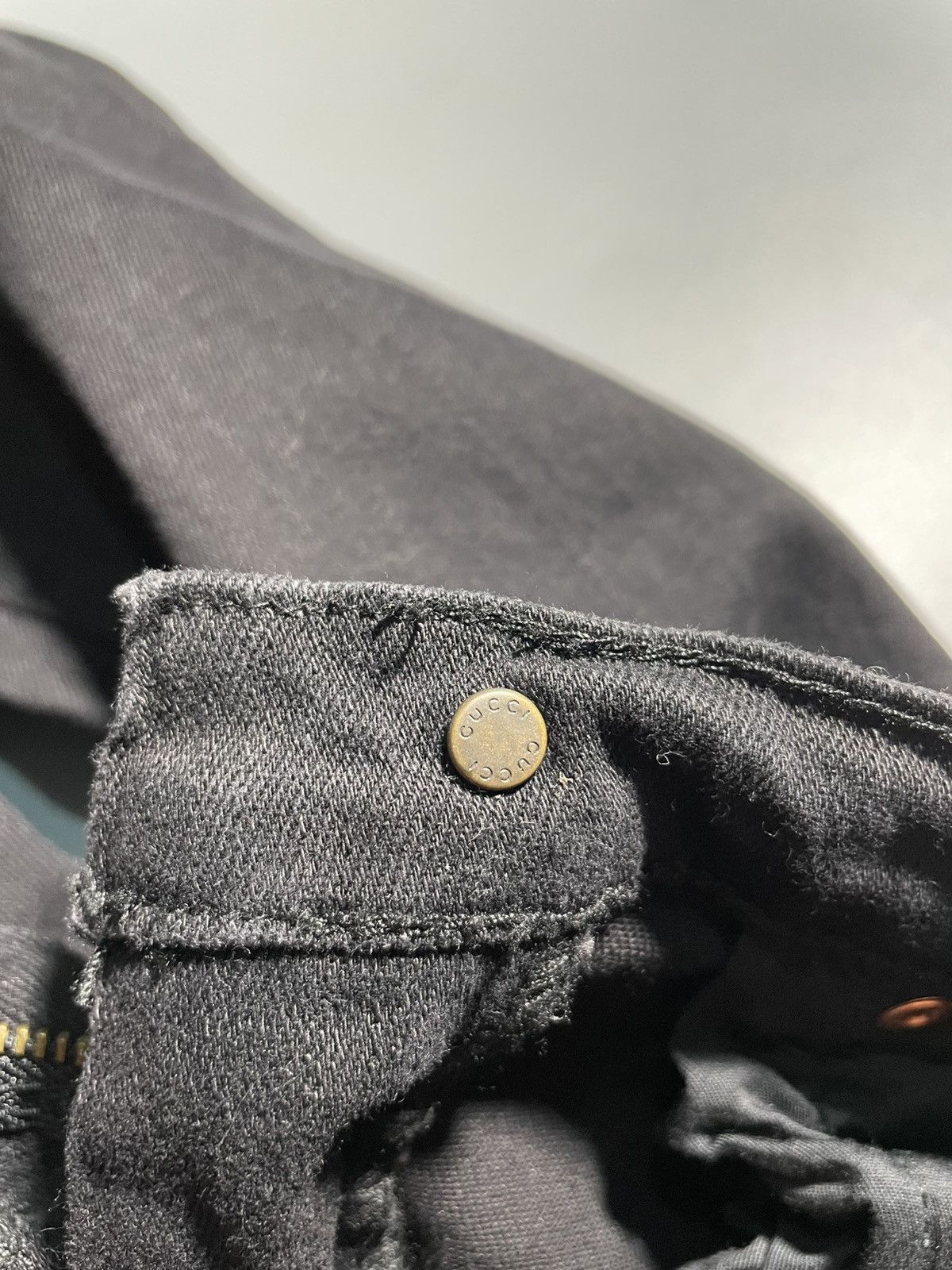 Gucci Gucci X Unskilled Worker Black Denim Floral Skinny Fit Jeans Size 26" / US 2 / IT 38 - 9 Thumbnail