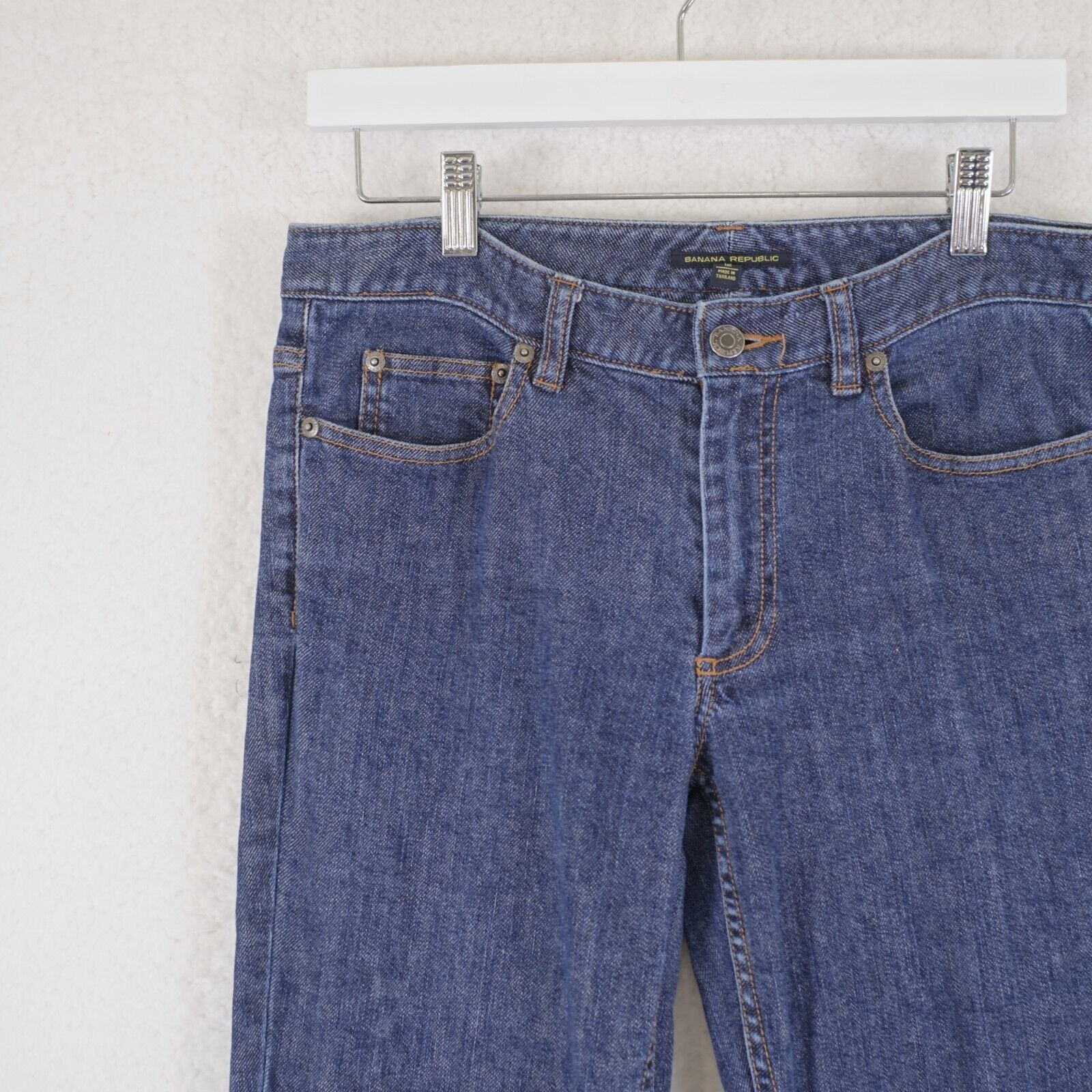 Banana Republic Banana Republic Blue Denim Jeans Size 12 Rolled Up Ankle 33/ Size 34" / US 12 / IT 48 - 3 Thumbnail