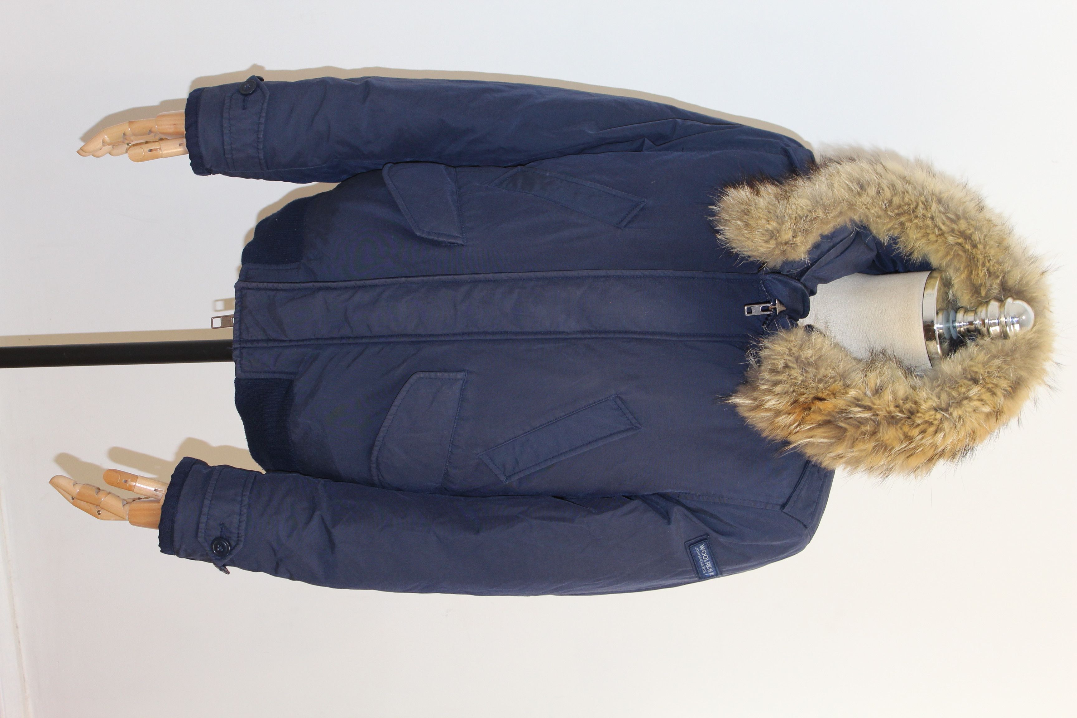 Other Men's WOOLRICH Hooded Down Polar Jacket Size US S / EU 44-46 / 1 - 2 Thumbnail
