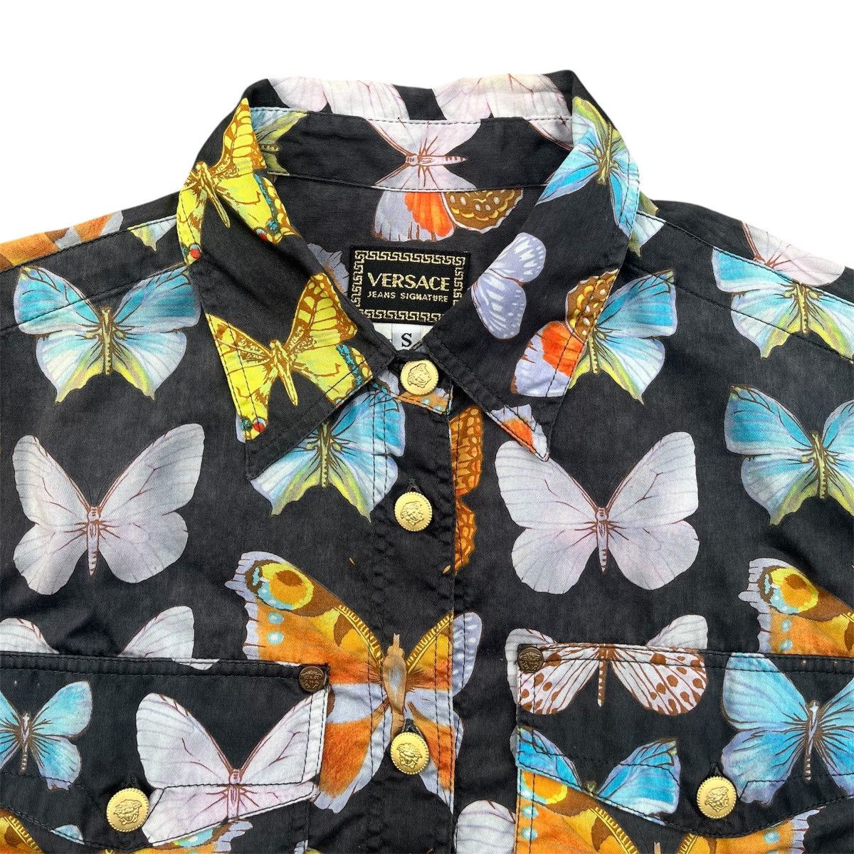 Versace Jeans Couture 90’s Archival Versace Jeans Couture Butterfly Print Size S / US 4 / IT 40 - 3 Thumbnail