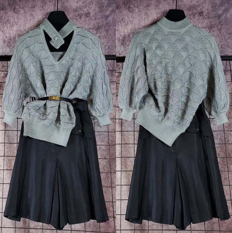 Dior Summer Gray Cotton Blend Top 0089