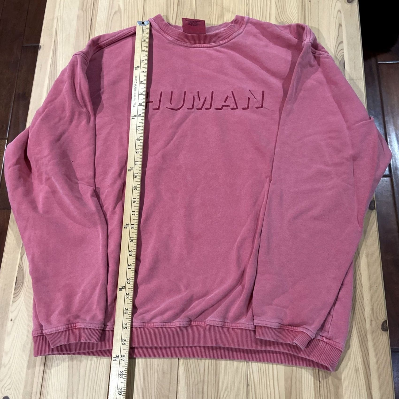 Anvil VINTAGE Anvil Sweatshirt Crewneck Red 1990s Large Cotton Thick Faded Size L / US 10 / IT 46 - 4 Thumbnail