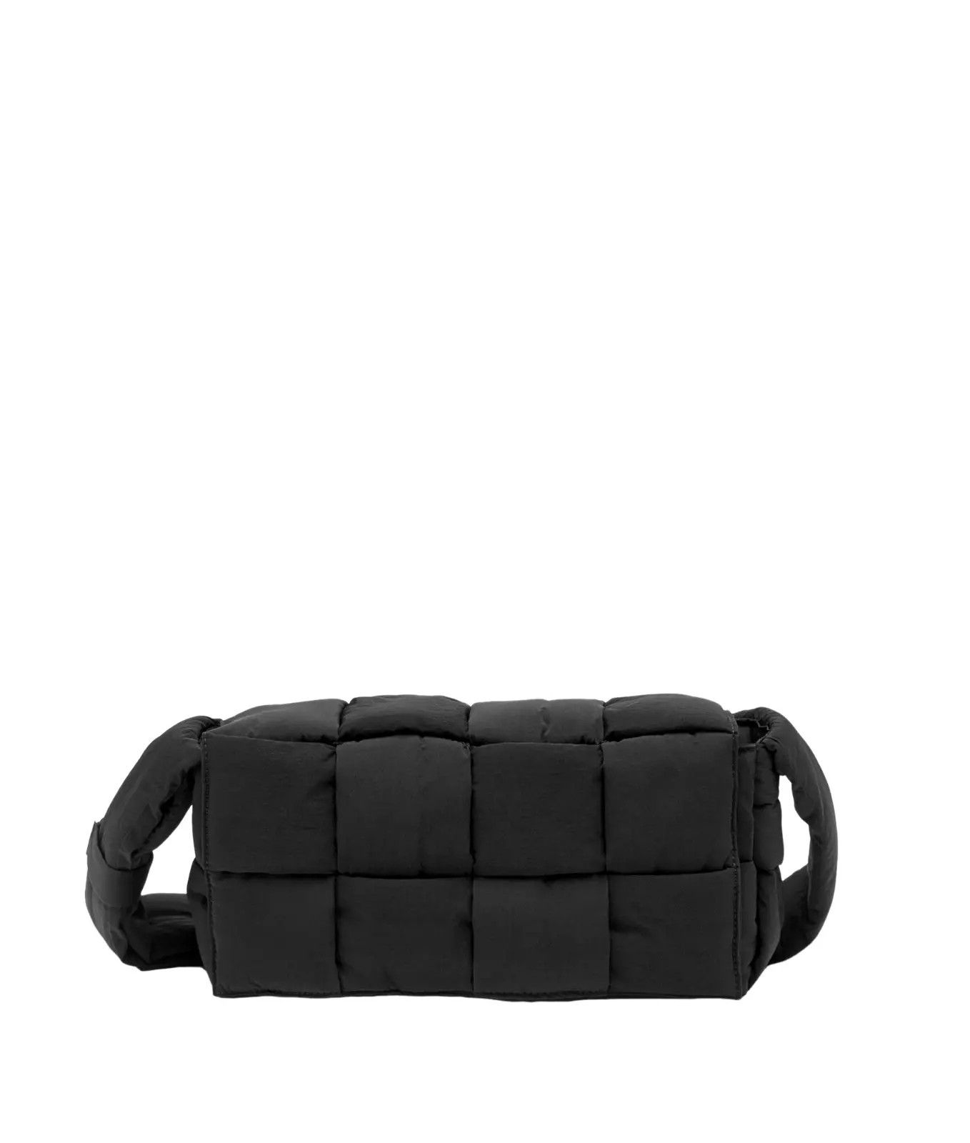 BV Padded Tech Cassette Med Black Nylon Crossbody New