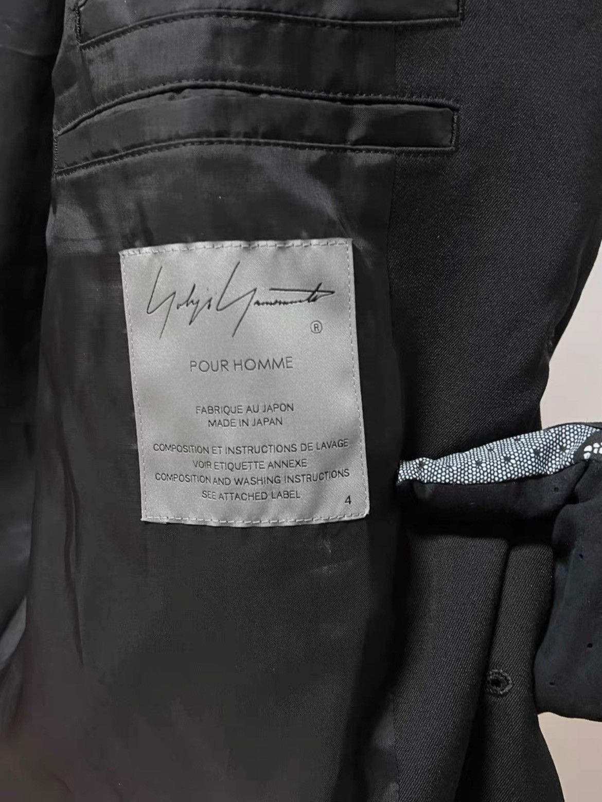 Yohji Yamamoto Yohji Yamamoto Yohji Yamamoto Pour Homme 09SS Lather Joint Size US XL / EU 56 / 4 - 6 Thumbnail