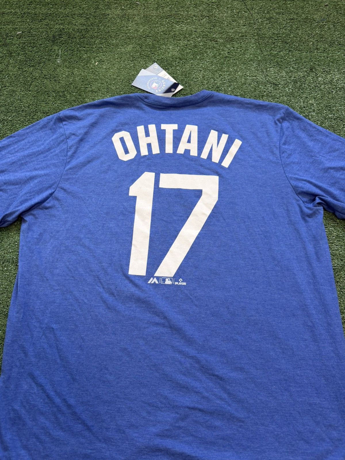 Majestic Majestic Los Angeles Dodgers #17 Shohei Ohtani Men's Blue Size US XXL / EU 58 / 5 - 4 Thumbnail