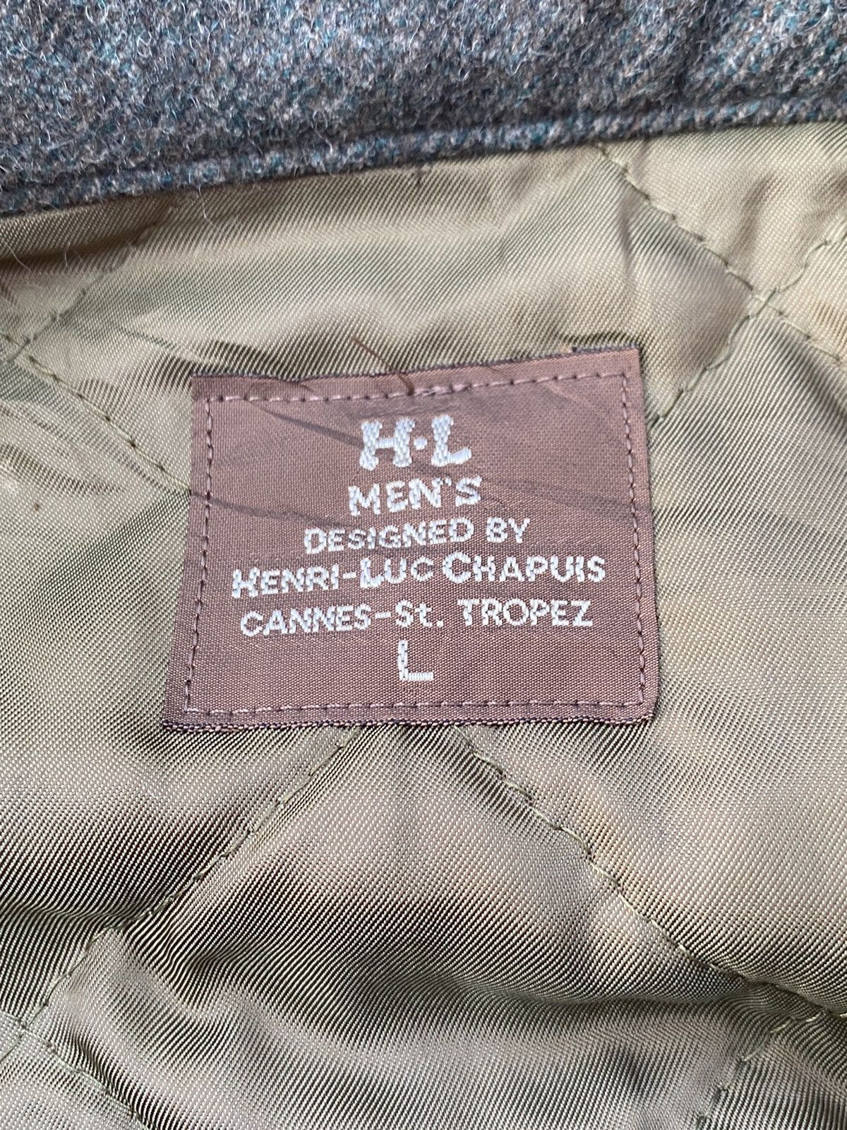 Japanese Brand Vtg Henri Luc Chapuis Wool Bomber Jacket Size US L / EU 52-54 / 3 - 12 Thumbnail