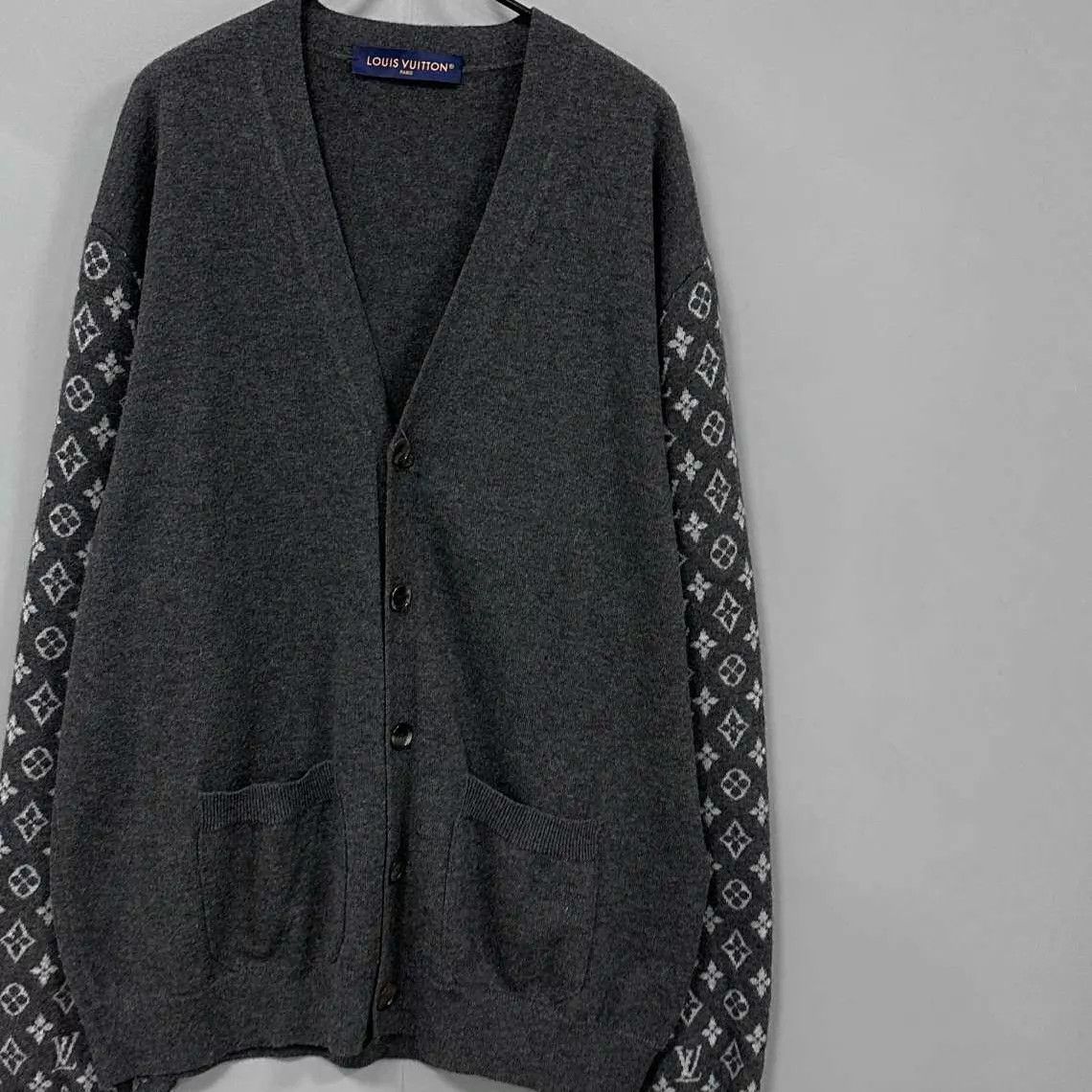 Louis Vuitton LV Full Print Wool Cardigan 99 New XL Size US XL / EU 56 / 4 - 2 Thumbnail