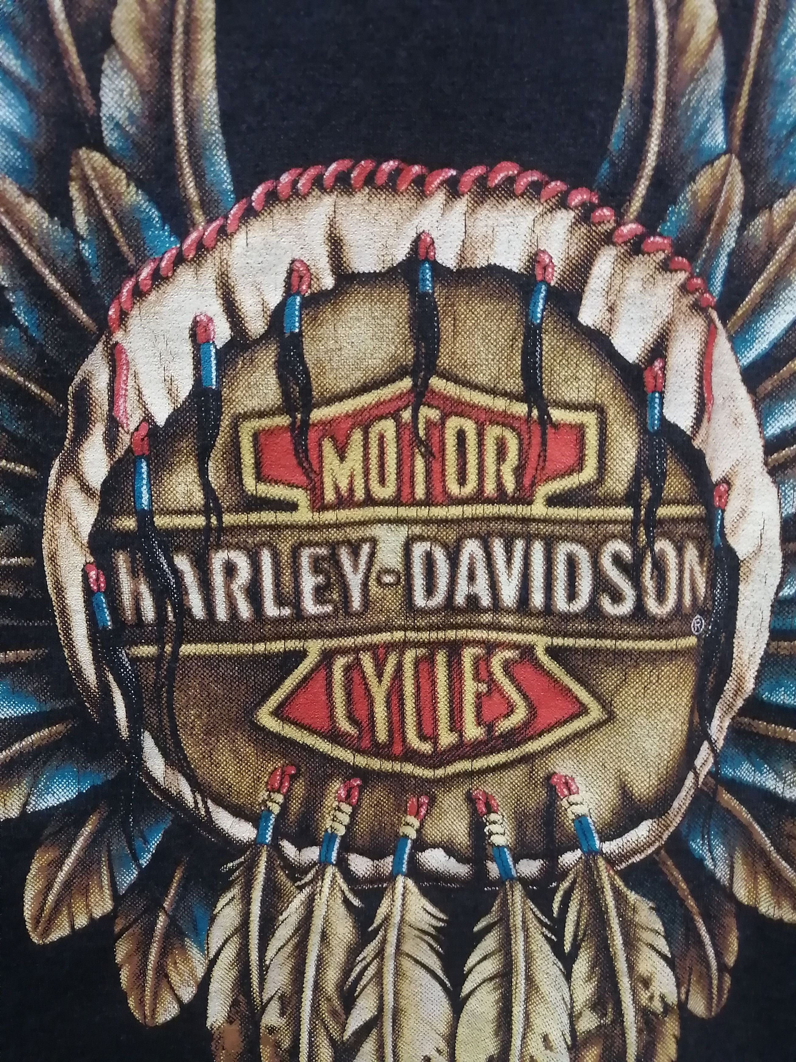 Band Tees × Harley Davidson × Vintage 3D Emblem 1991 Harley Davidson Size US XL / EU 56 / 4 - 4 Thumbnail