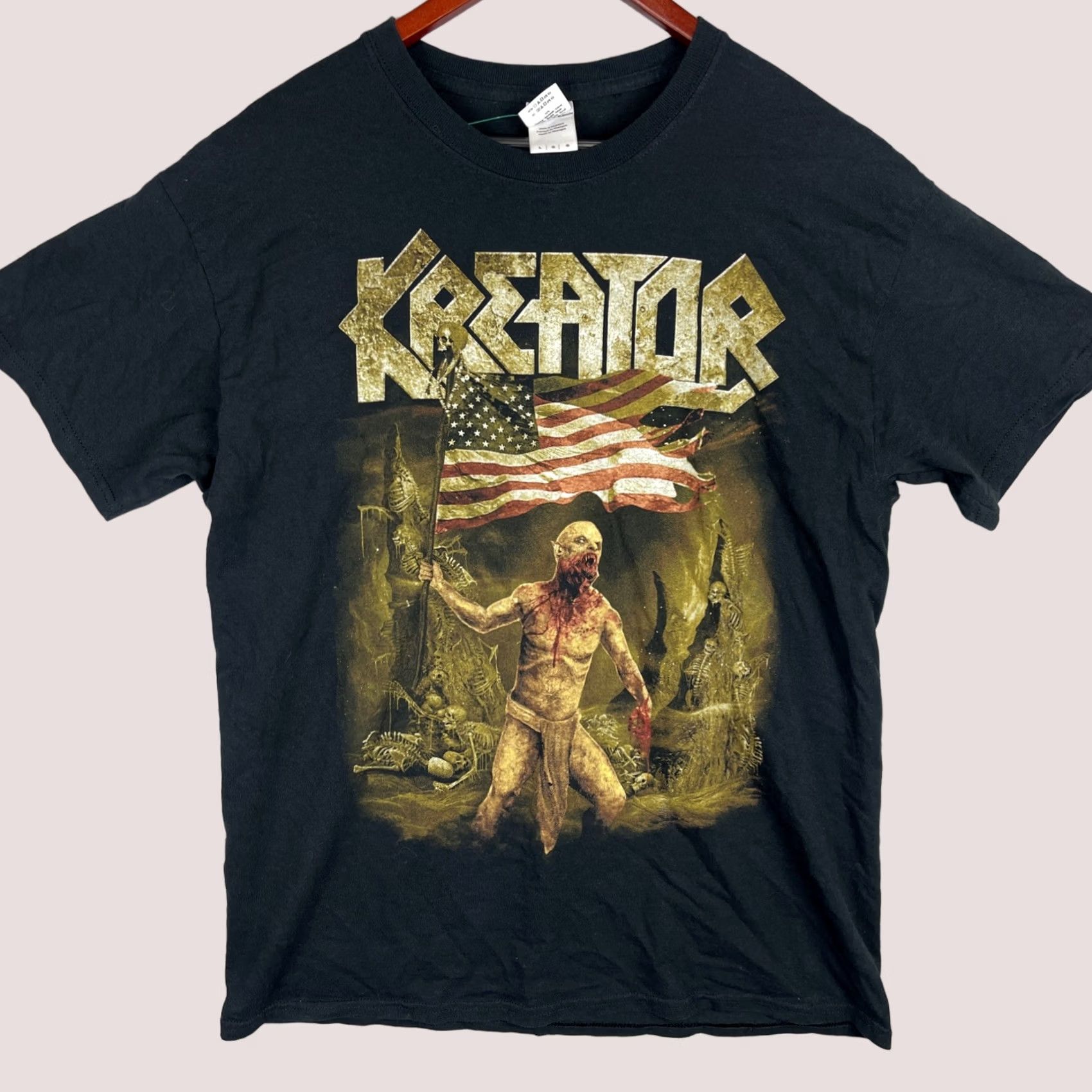 Gildan Kreator Shirt Mens Large Black Death To The World Tour 2014 Thrash Metal Concert Size US L / EU 52-54 / 3 - 1 Thumbnail