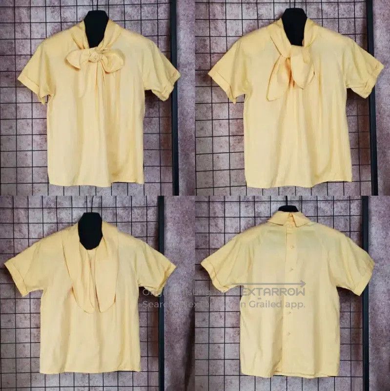 Dior Dior Summer Yellow Short Sleeve Blouse . Size S / US 4 / IT 40 - 2 Thumbnail