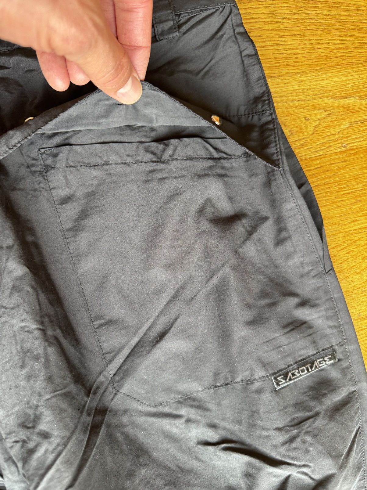 Walter Van Beirendonck NOS 1990‘s Sabotage Contrast Zip Panel/Rivet Rave Pants Size US 34 / EU 50 - 16 Thumbnail