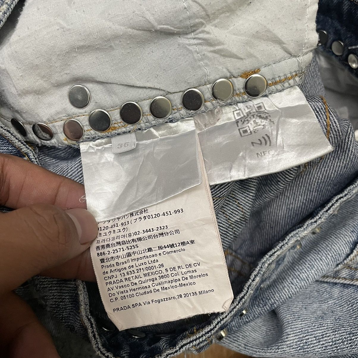 Miu Miu SS21 Miu Miu Studded Denim Pants Size 25" / US 0 / IT 36 - 7 Thumbnail