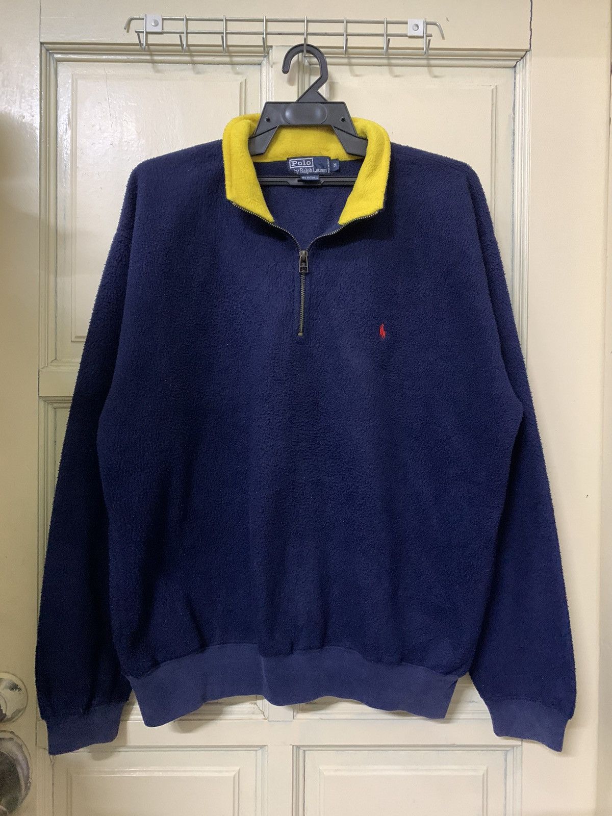 Polo Ralph Lauren 💥Vintage Polo Ralph Lauren Fleece Shirt Size US L / EU 52-54 / 3 - 1 Thumbnail