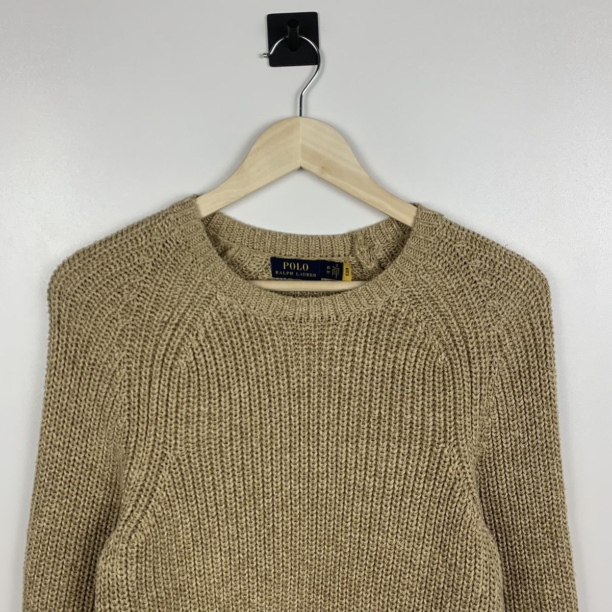 Polo Ralph Lauren Designer Polo Ralph Lauren Knit Sweater Raglan Size XS Beige Size XS / US 0-2 / IT 36-38 - 2 Thumbnail