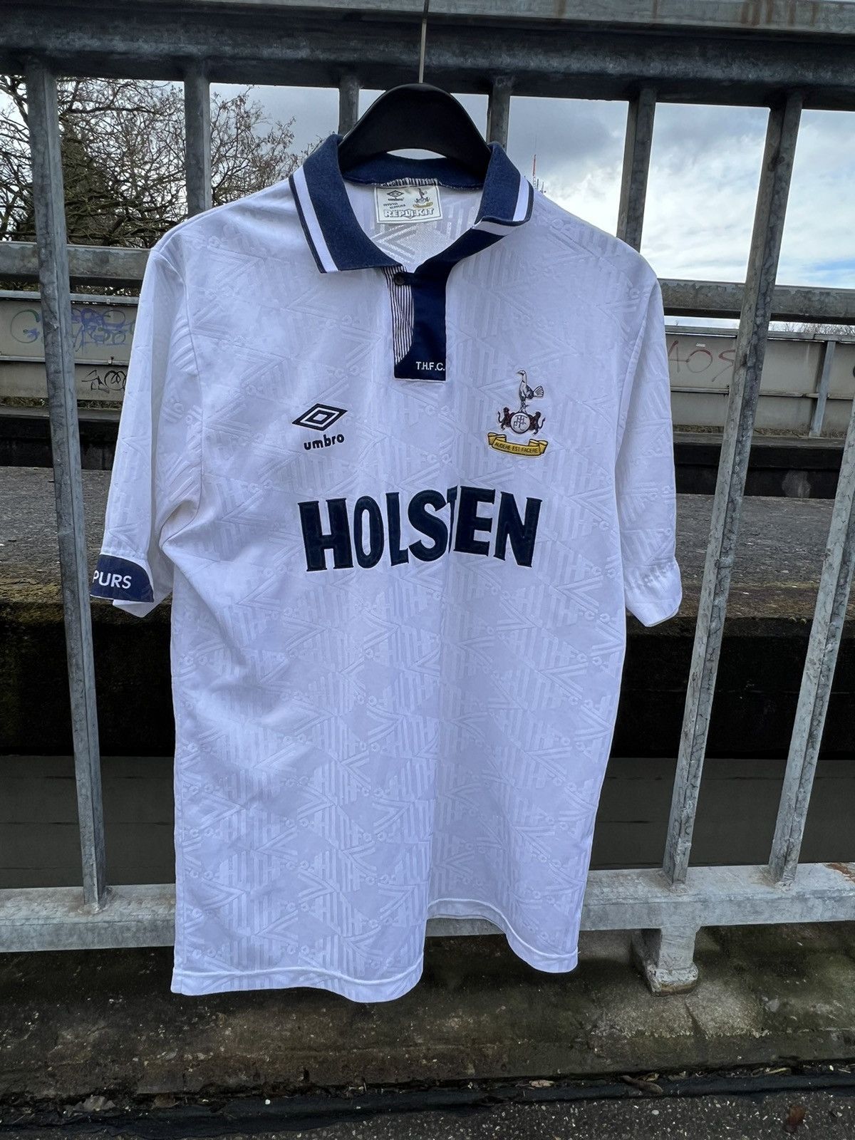 image of Spurs/tottenham Umbro Holsten 91-93 in White, Men's (Size Large)