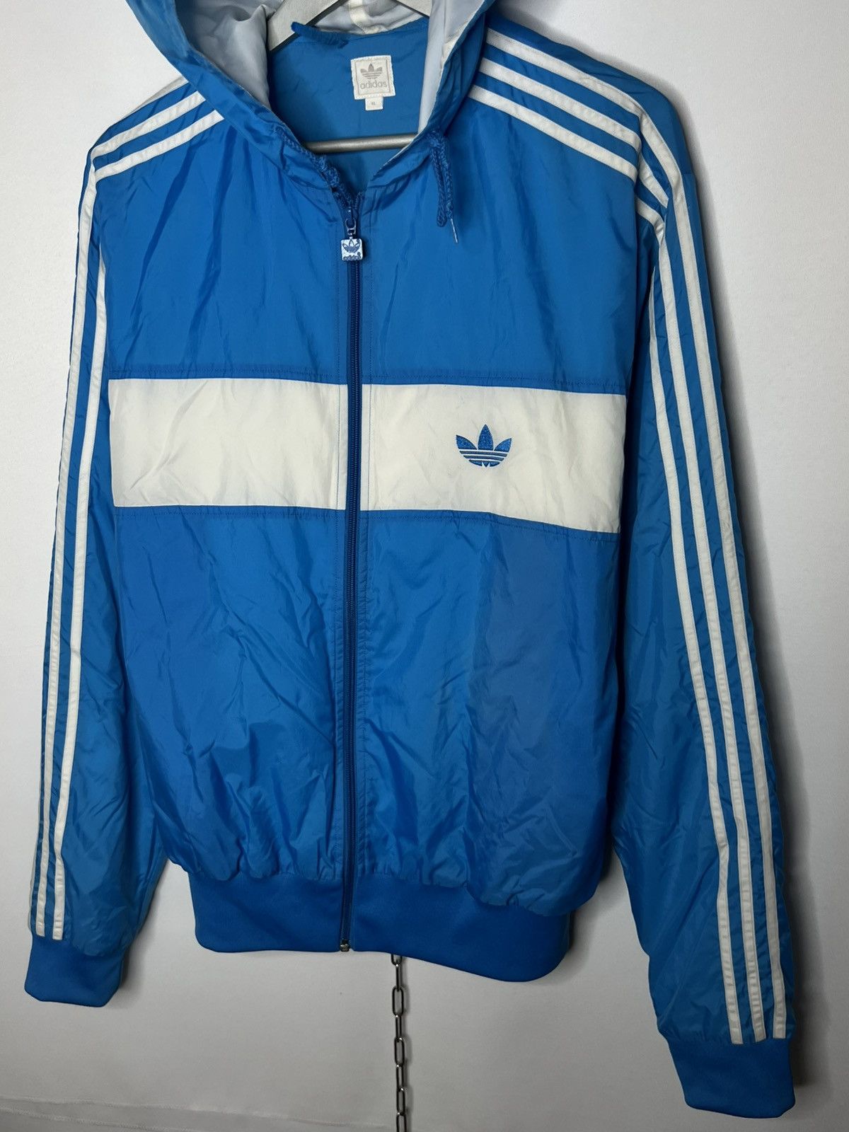 Adidas Vintage Adidas Firebird Full Zip Nylon Jacket Track Top Size US XL / EU 56 / 4 - 3 Thumbnail