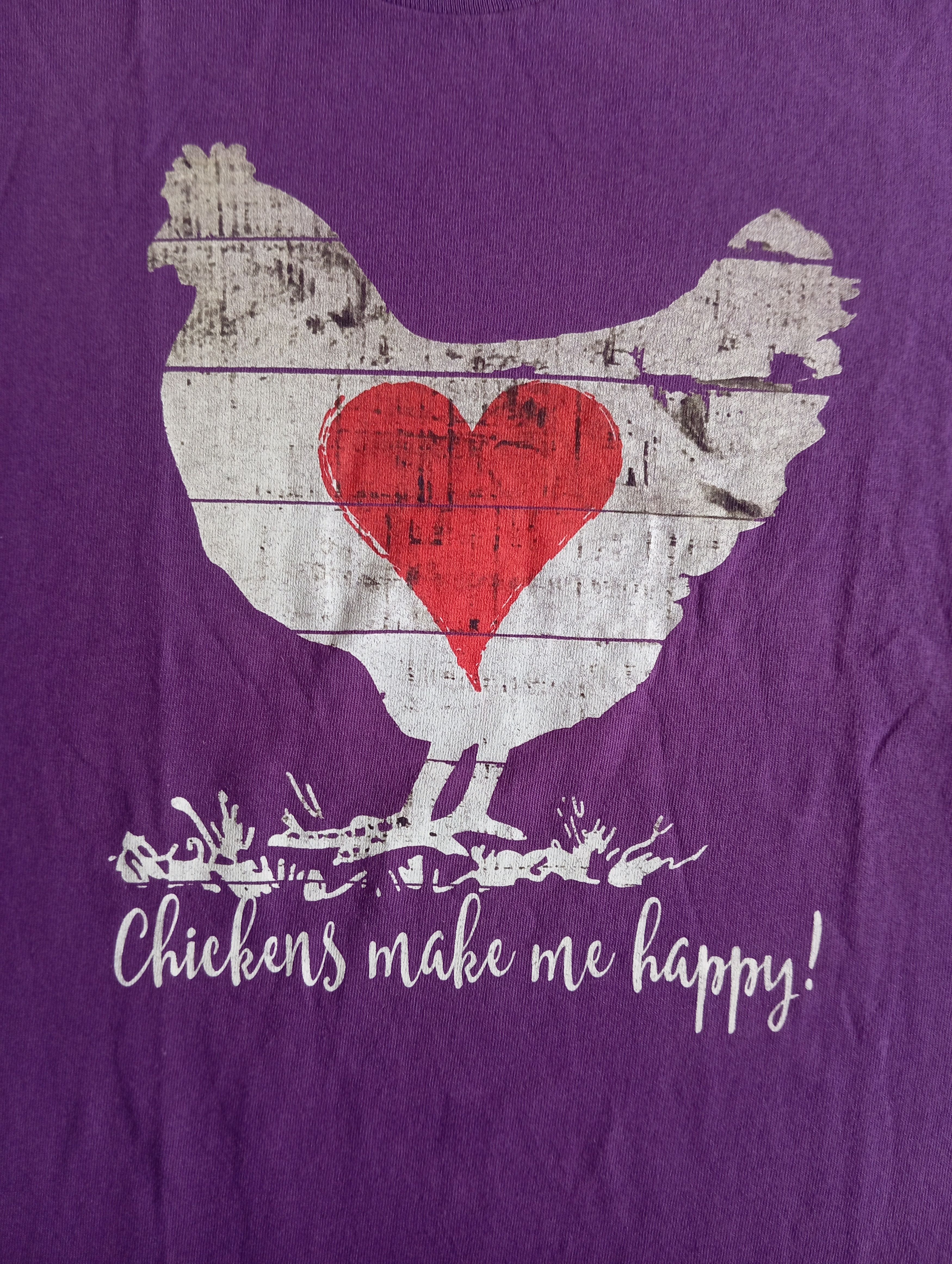 Delta Tshirt Chickens Make Me Happy DELTA PROWEIGHT Size US M / EU 48-50 / 2 - 2 Thumbnail