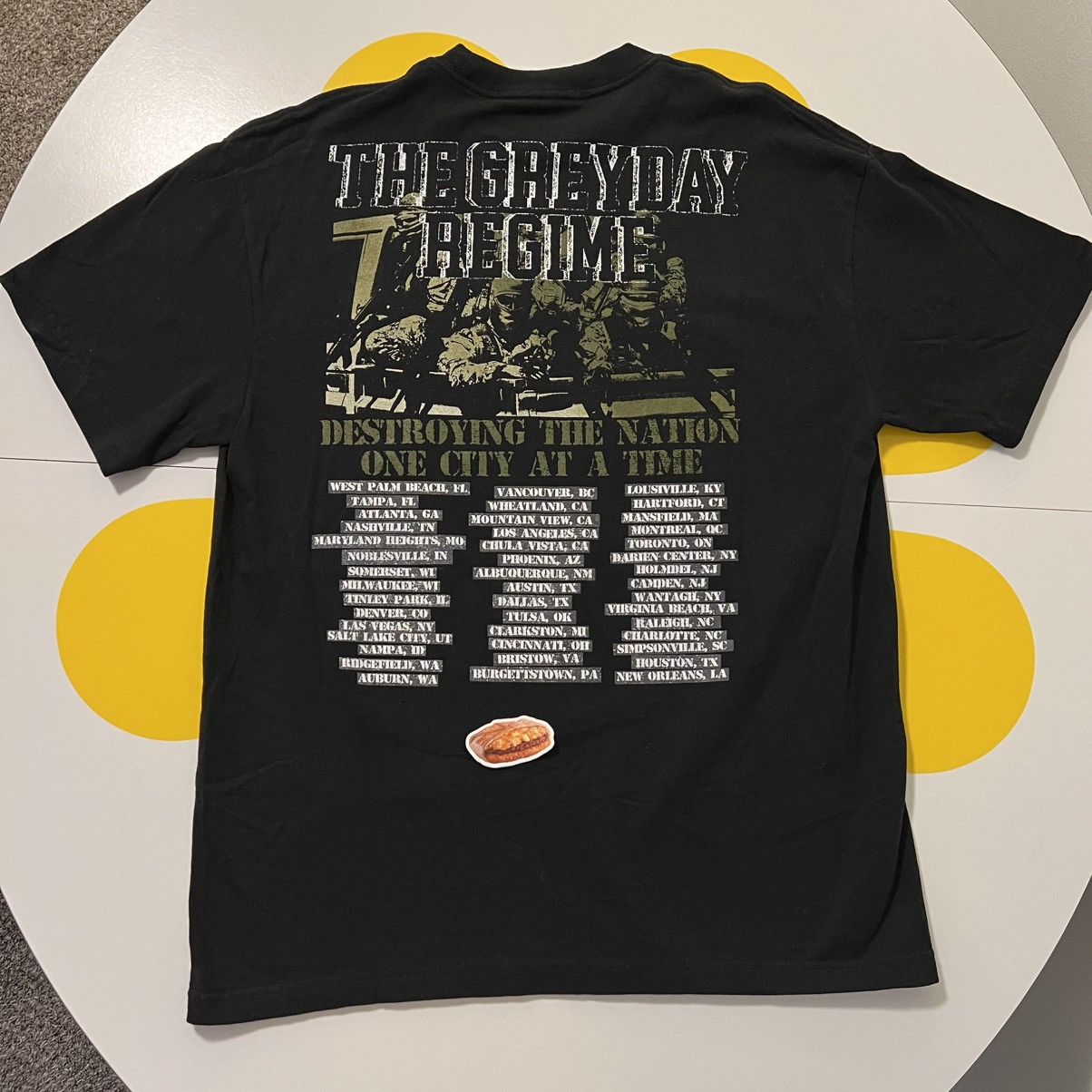 G59 Records $uicideboy$ grey day 2025 tour tee large black Size US L / EU 52-54 / 3 - 4 Thumbnail