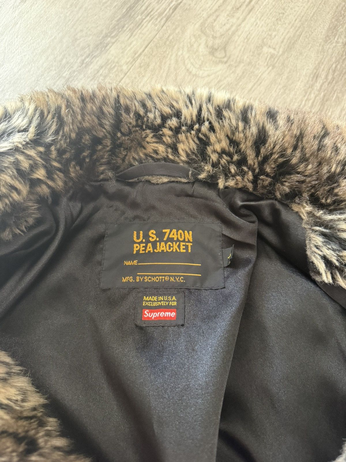 Schott × Supreme FW17 Supreme x Schott Fur Peacoat Size US L / EU 52-54 / 3 - 6 Thumbnail