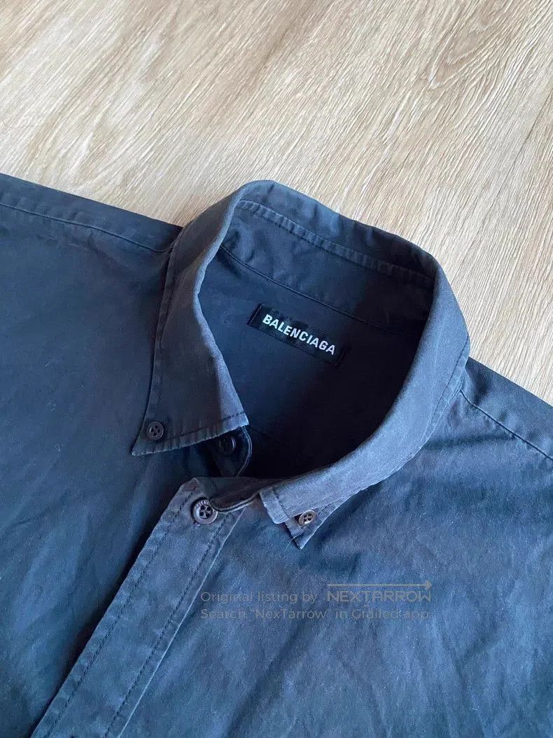 Balenciaga Balenciaga Black Short Sleeve Shirt. Size US M / EU 48-50 / 2 - 3 Thumbnail