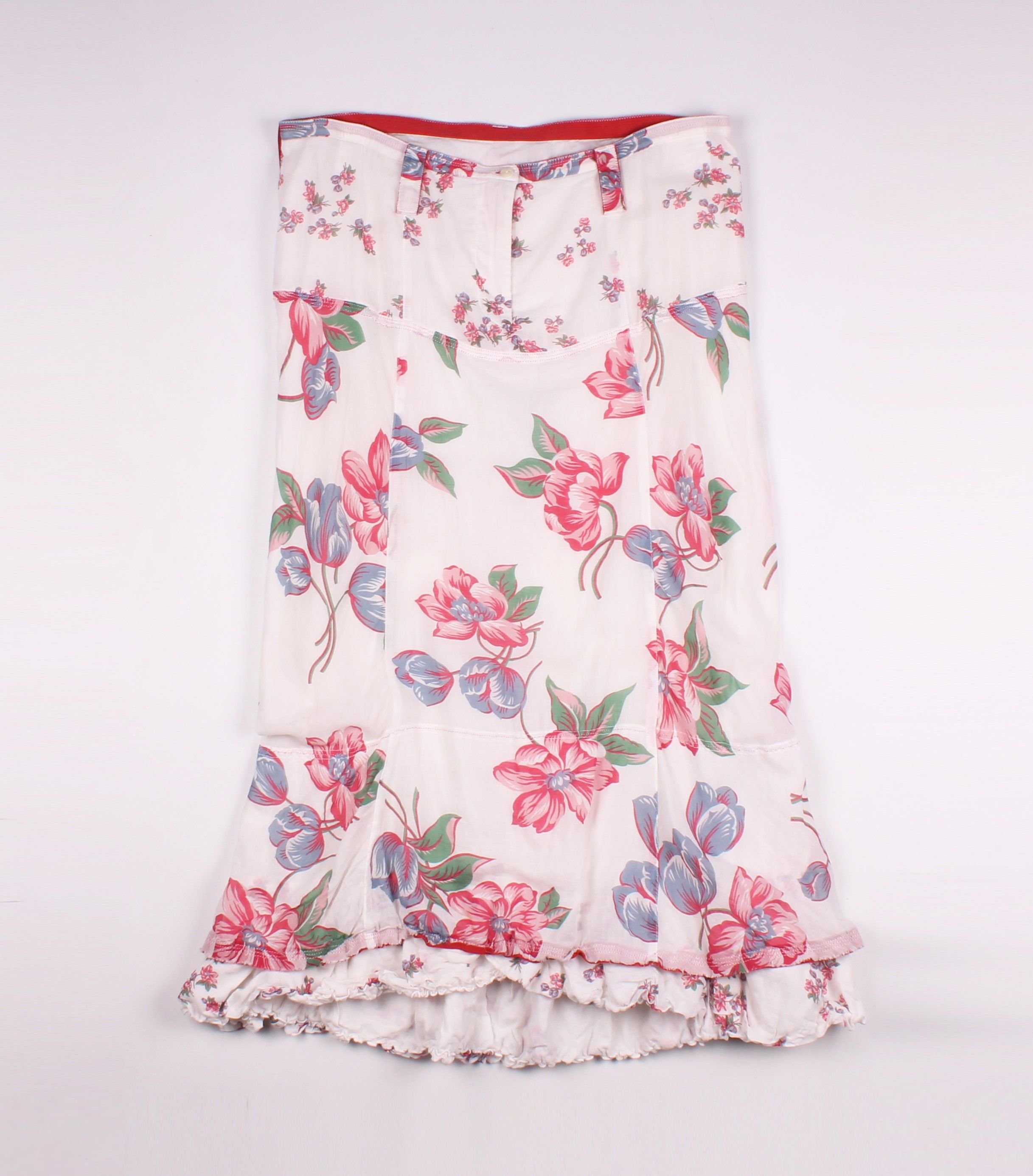 Marithe + Francois Girbaud Vintage Marithe Francois Girbaud Floral Cottagecore Skirt Size 34" / US 12 / IT 48 - 4 Thumbnail
