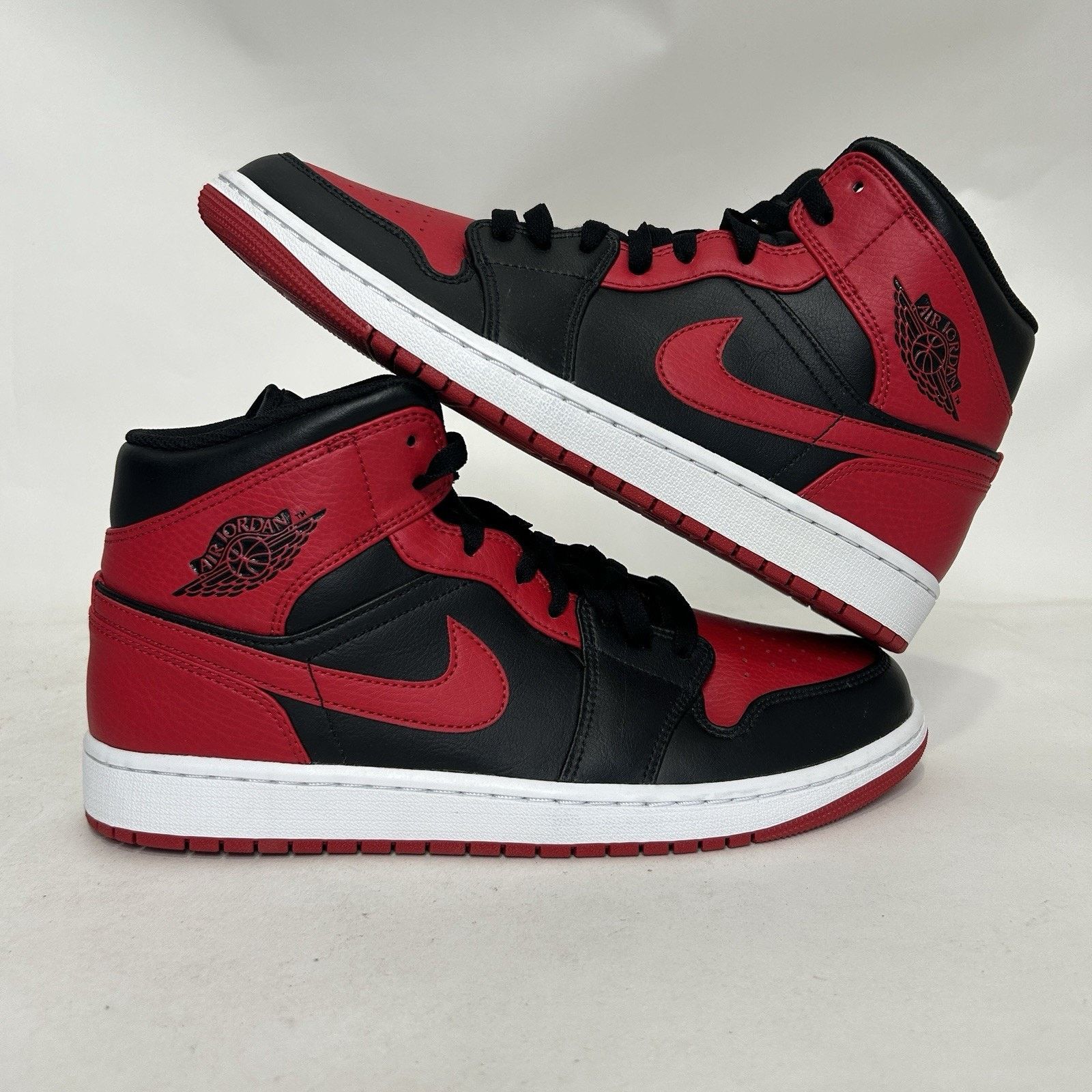 Jordan Brand Nike Air Jordan 1 Mid Retro “Banned/Black Red White” Size US 11 / EU 44 - 1 Thumbnail