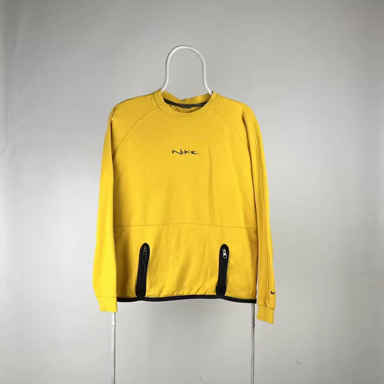 Nike Vintage Nike sweatshirt center logo embroidered zip y2k Size US S / EU 44-46 / 1 - 1 Thumbnail