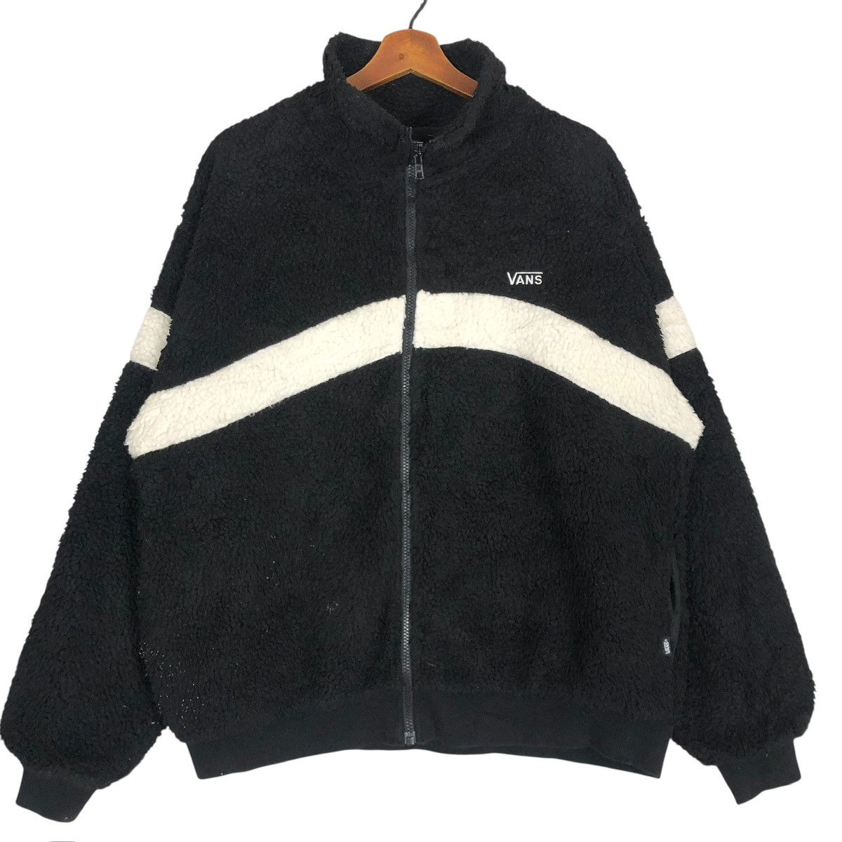 Vans Vintage Vans Fleece Sherpa Jacket: Full Zip Streetwear Size US L / EU 52-54 / 3 - 1 Thumbnail